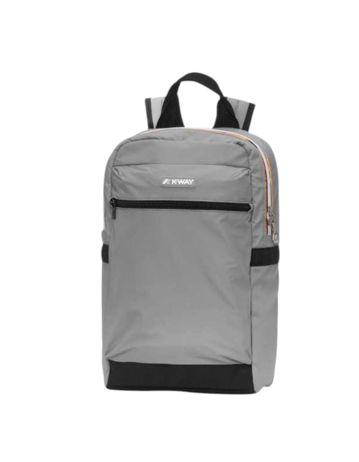 Zaino DevidLabel K-Way Laon in grigio Grey Frost con tasca frontale e dettagli tecnici a contrasto