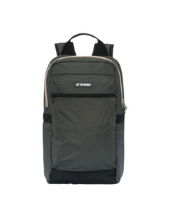 Zaino DevidLabel K-Way Mid Laon in colore Green Blackish con design compatto e funzionale per uso quotidiano