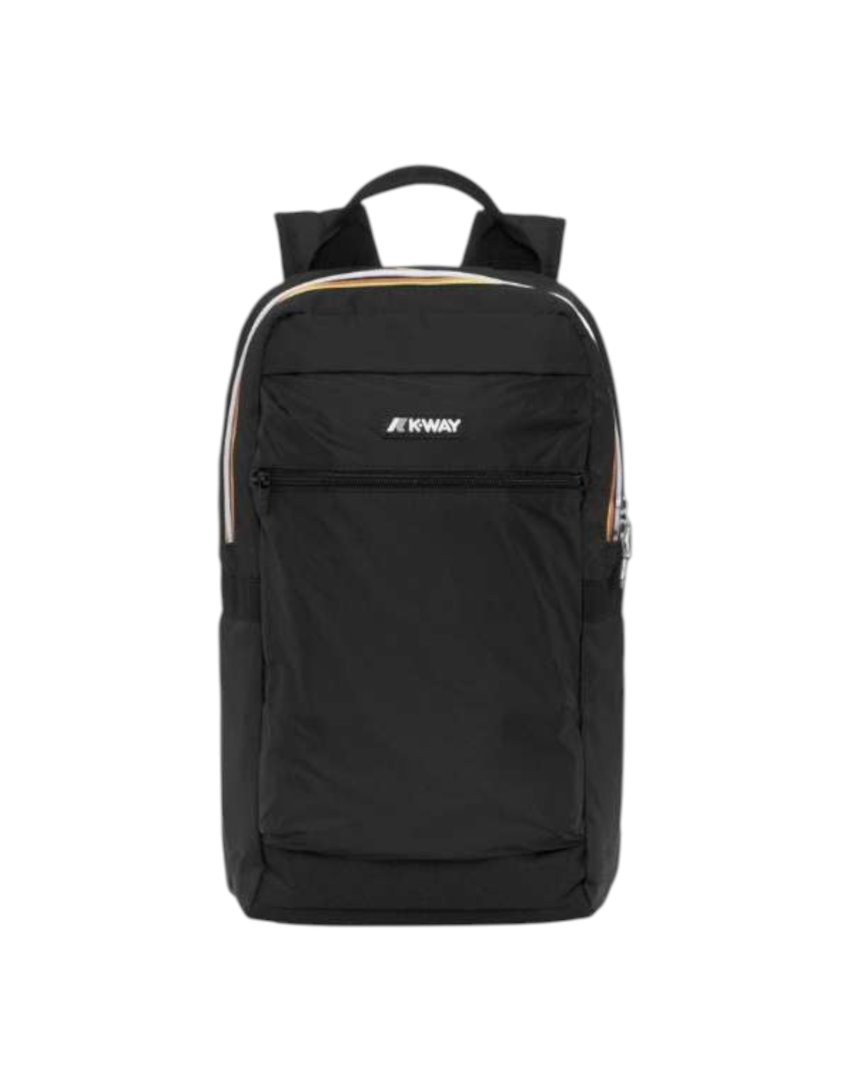Zaino DevidLabel K-Way Mid Laon Black Pure compatto e funzionale con dettagli iconici e tasca frontale