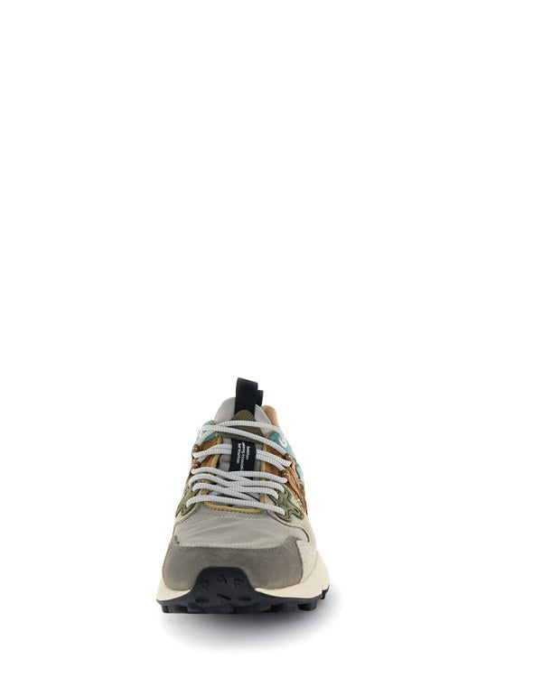 Sneaker Yamano 3 Uni Suede/Pony Hair/Nylon Taupe-Beige-Copper - Immagine 4