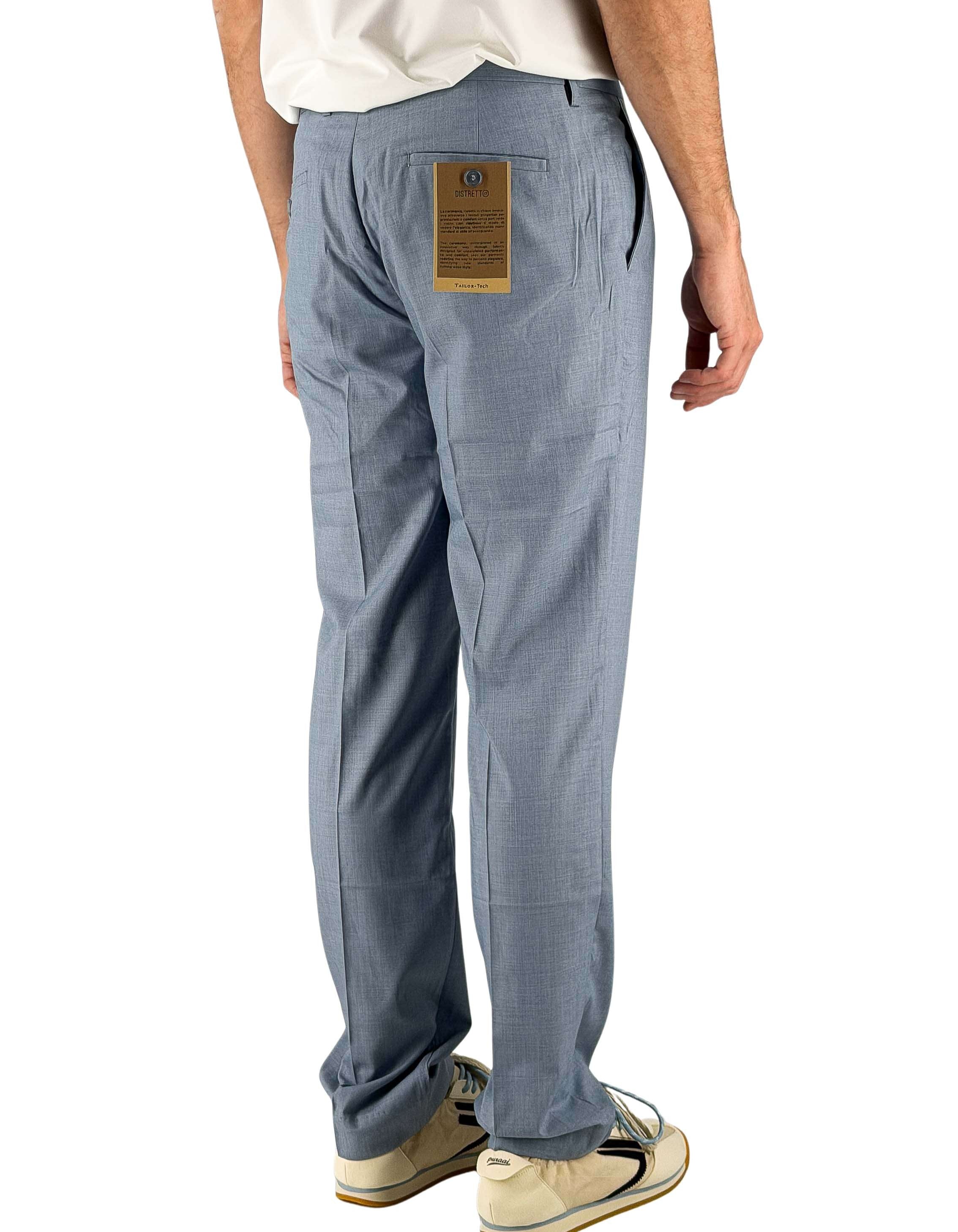 Distretto 12 34"trouser Tailoring Alabastro Azzurro – dettaglio prodotto 2 – Master SKU D12_FC6UPA1580T0974DD340003_AZZURRO