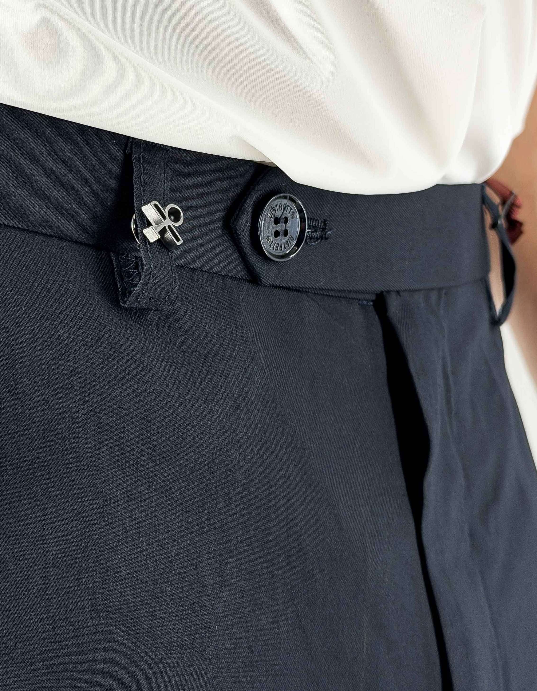 Distretto 12 34"trouser Tailoring Alabastro Blu – dettaglio prodotto 3 – Master SKU D12_FC6UPA1580T0974DD340003_BLU