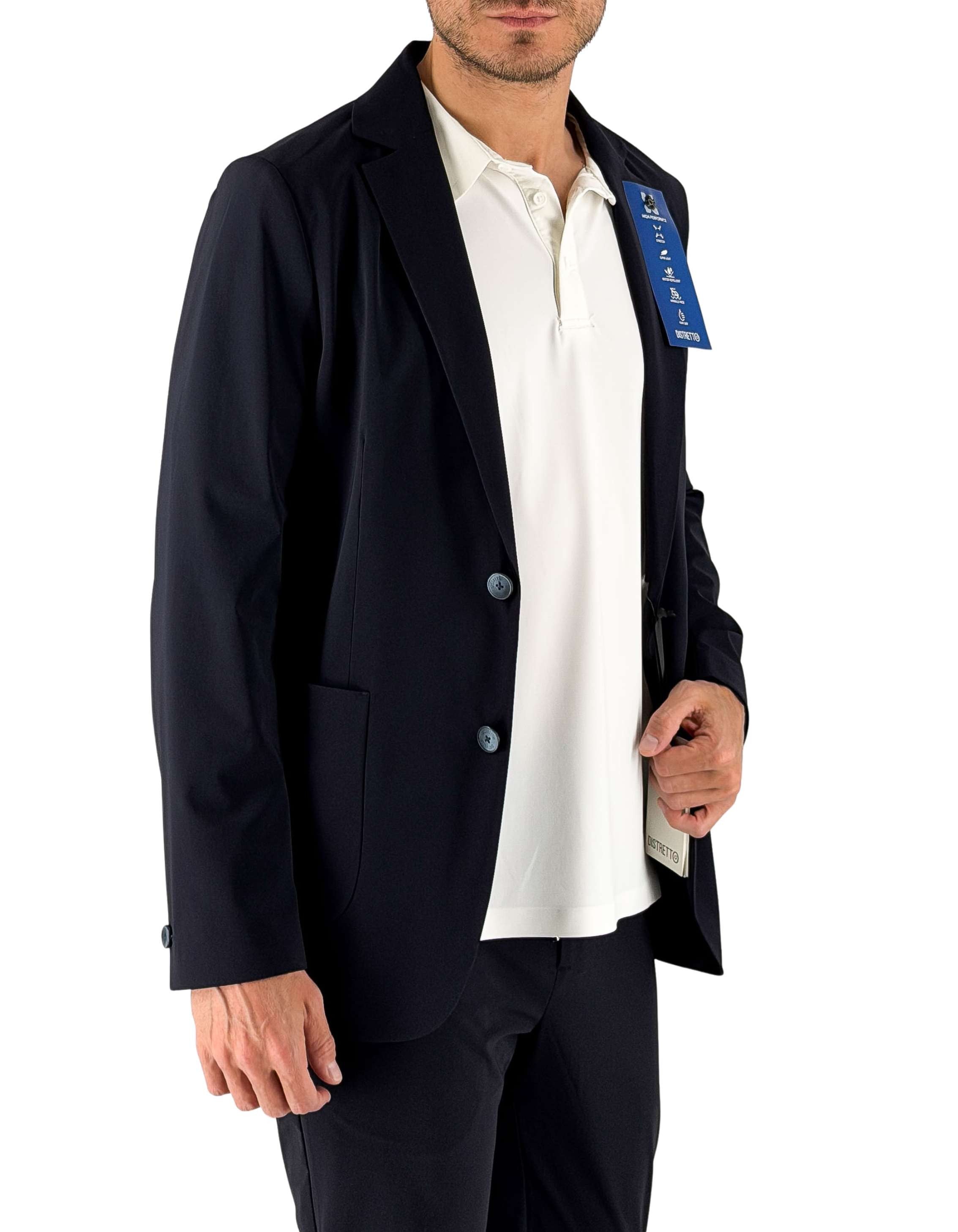 Distretto 12 Jacket Active Blu – dettaglio prodotto 2 – Master SKU D12_FC6UGA1595T0154DD000003_BLU