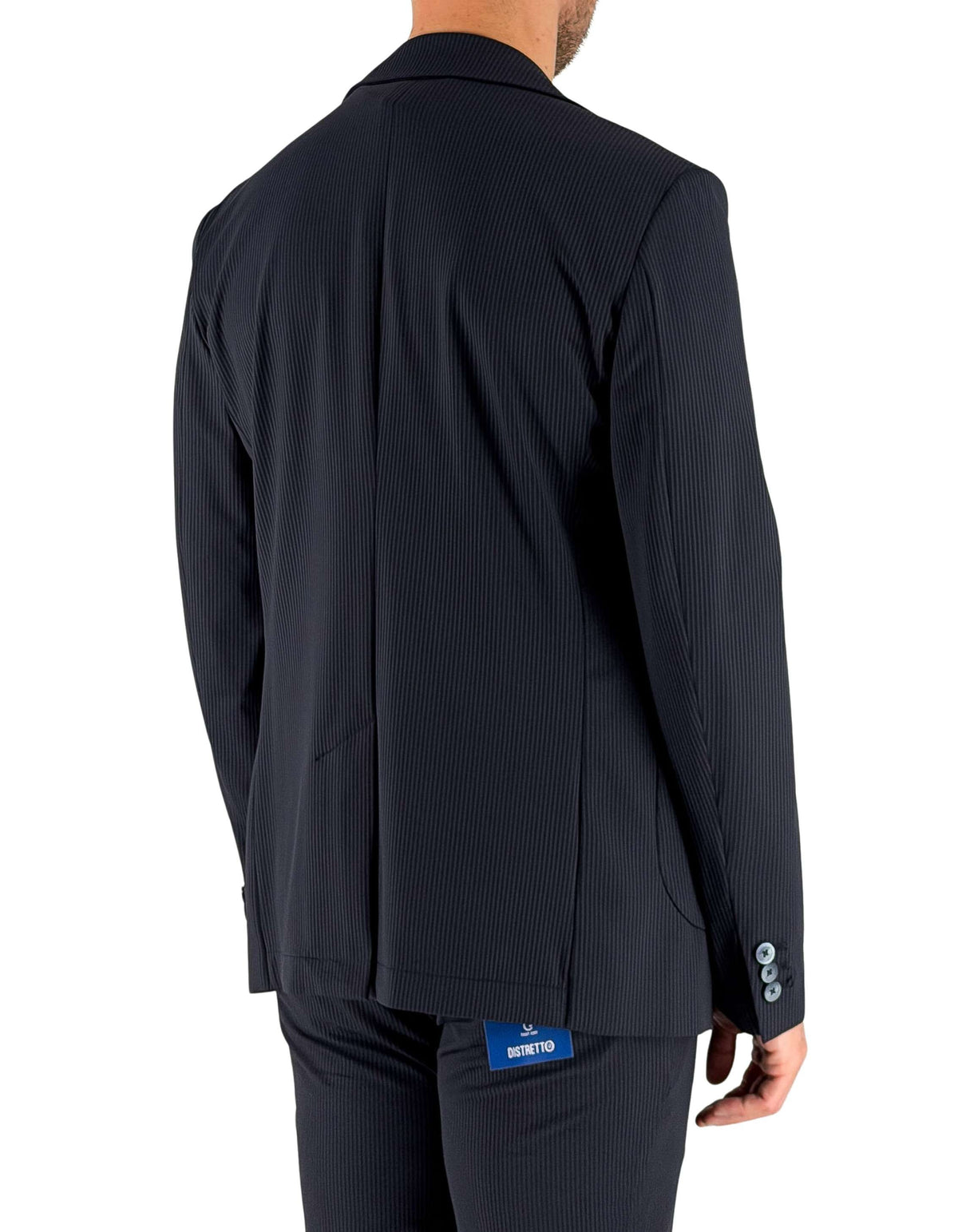 Distretto 12 Jacket Leccio Blu – dettaglio prodotto 3 – Master SKU D12_FC6UGA1595T0893DD000003_BLU