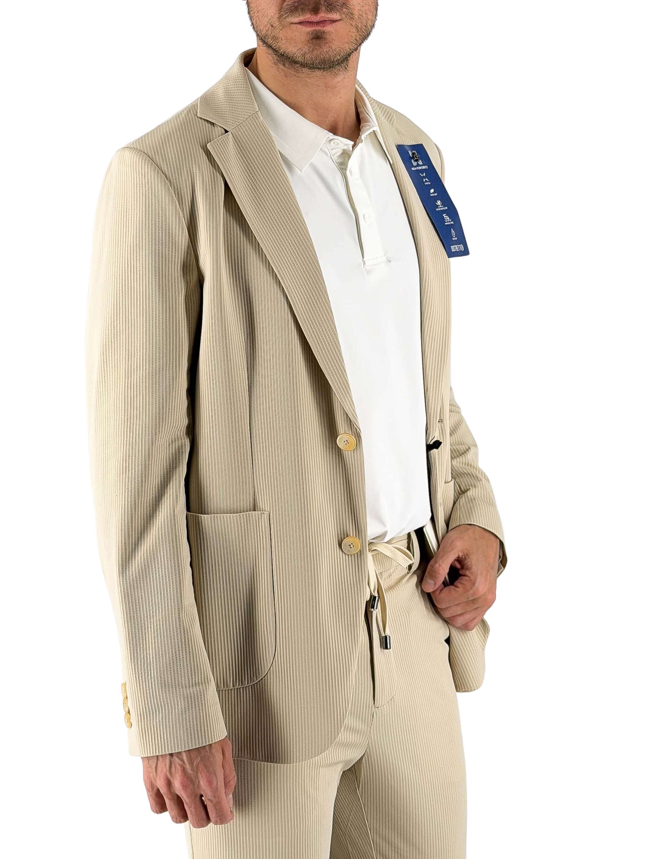 Distretto 12 Jacket Leccio Travertino – dettaglio prodotto 2 – Master SKU D12_FC6UGA1595T0893DD000077_TRAVERTINO