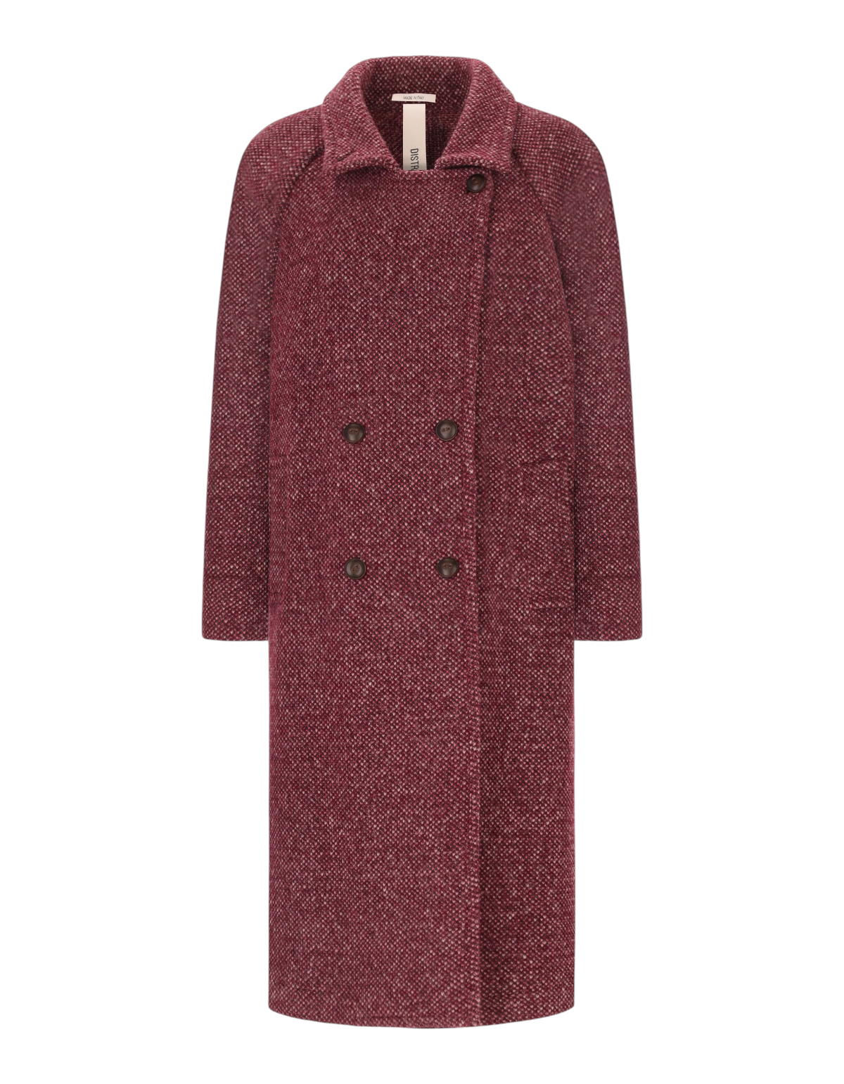 Distretto12 Cappotto Over Blasius Vino donna