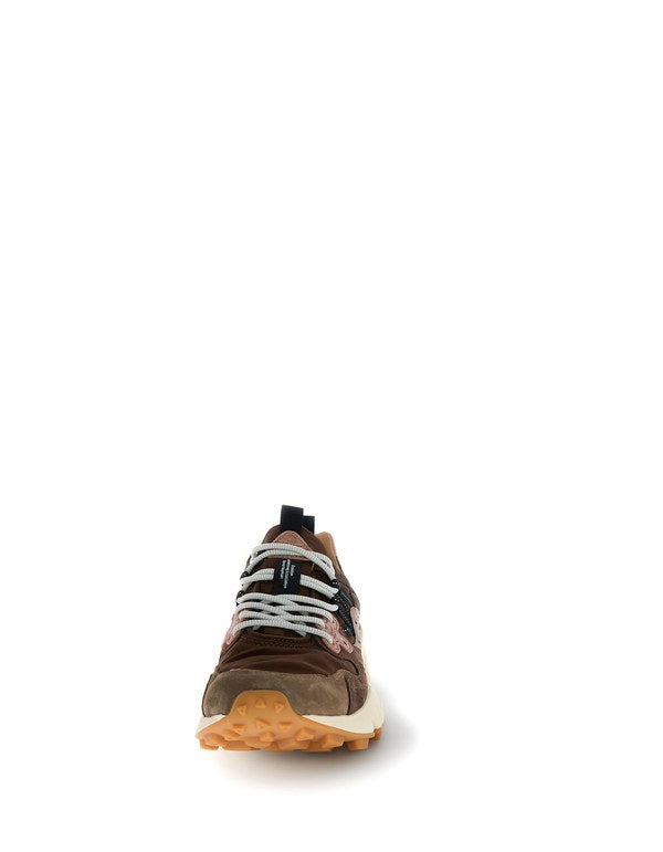 Sneaker Yamano 3 Uni Suede/Nylon/Laminated Goat Skin Brown-Bronze-Pink - Immagine 4