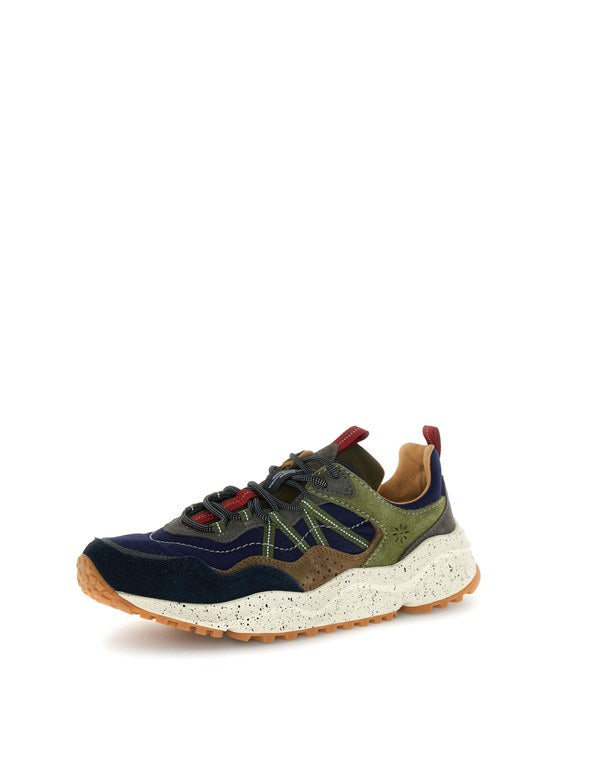 Sneaker Sanchia Uni Cow Velour/Nylon Black-Brown-Mud - Immagine 5