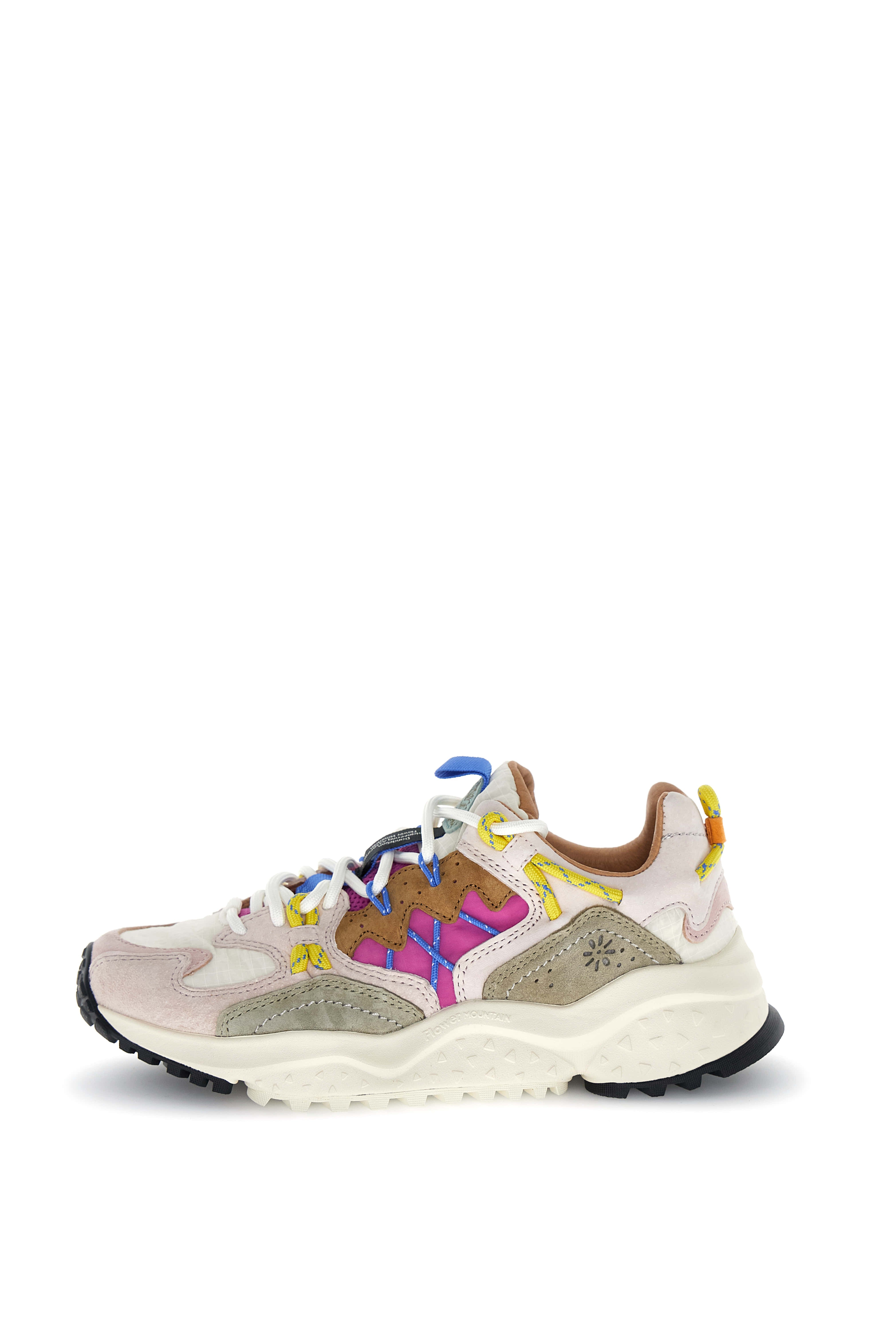 Flower Mountain Sneaker Yamabushi Woman Suede/nylon Ripstop Cipria-stone-fuchsia Rosa – dettaglio prodotto 4 – Master SKU FWM_2019510-05-1M11