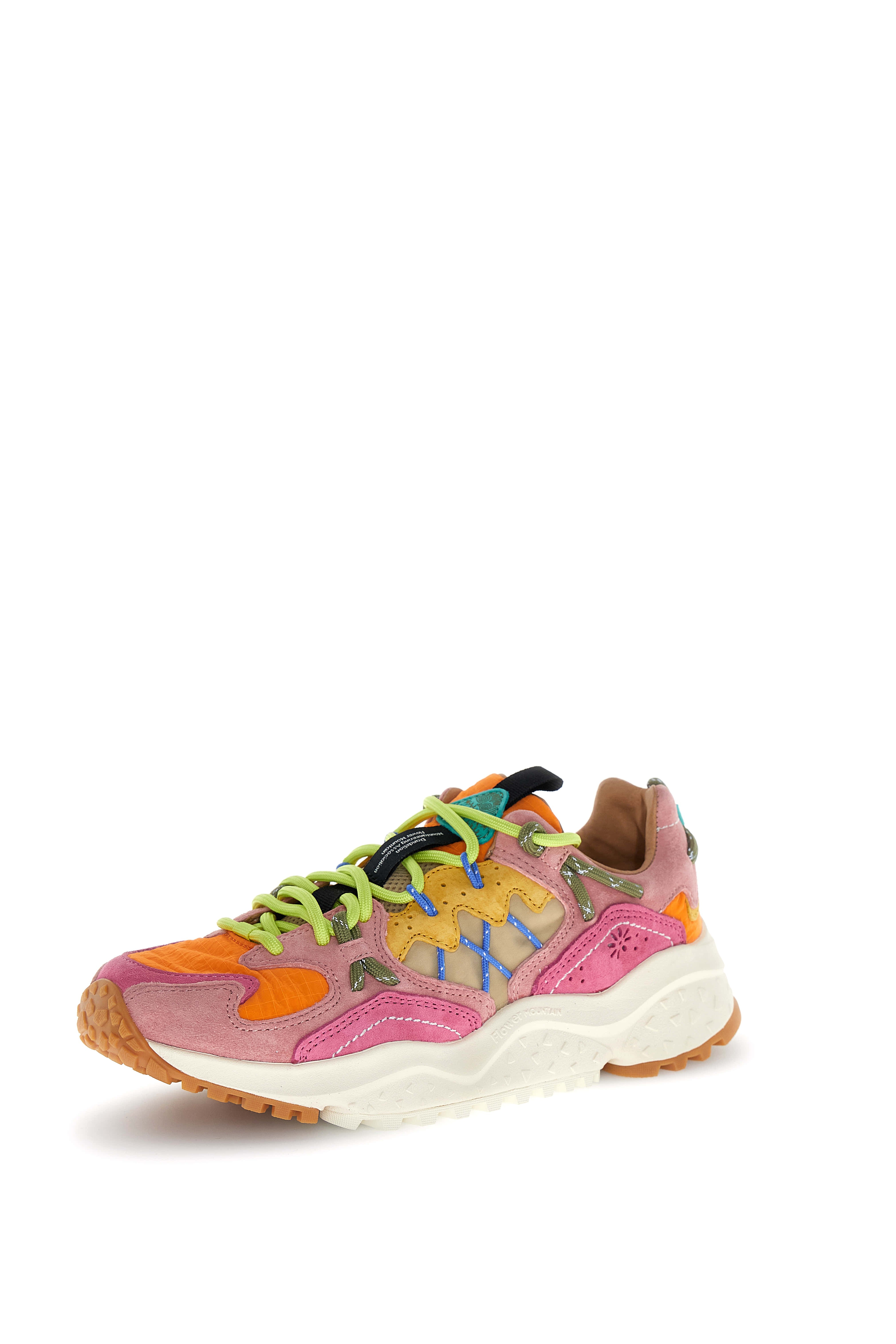 Flower Mountain Sneaker Yamabushi Woman Suede/nylon Ripstop Fuchsia-orange Fuxia – dettaglio prodotto 2 – Master SKU FWM_2019510-05-1L11