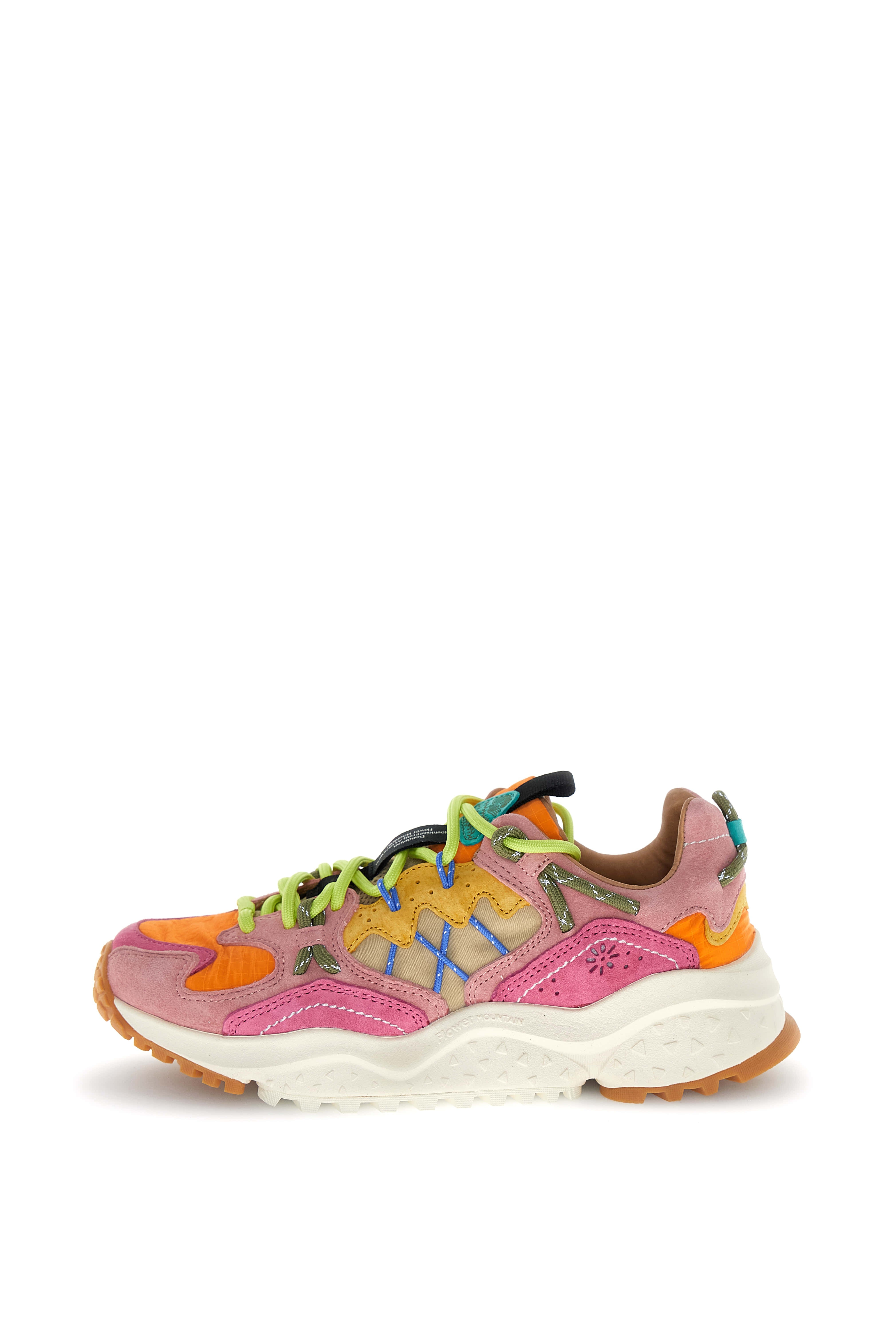 Flower Mountain Sneaker Yamabushi Woman Suede/nylon Ripstop Fuchsia-orange Fuxia – dettaglio prodotto 4 – Master SKU FWM_2019510-05-1L11
