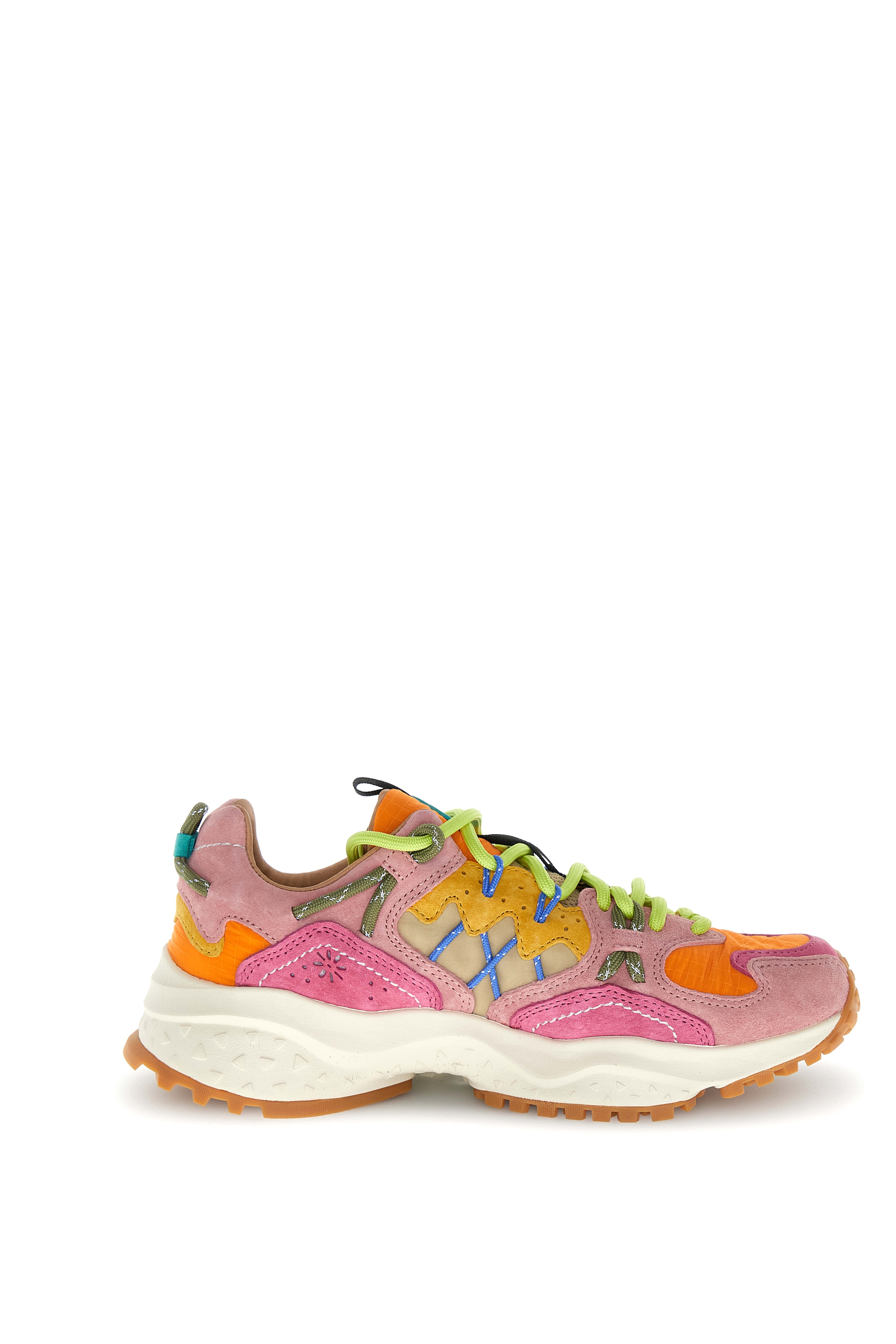 Flower Mountain Sneaker Yamabushi Woman Suede/nylon Ripstop Fuchsia-orange Fuxia – dettaglio prodotto 5 – Master SKU FWM_2019510-05-1L11