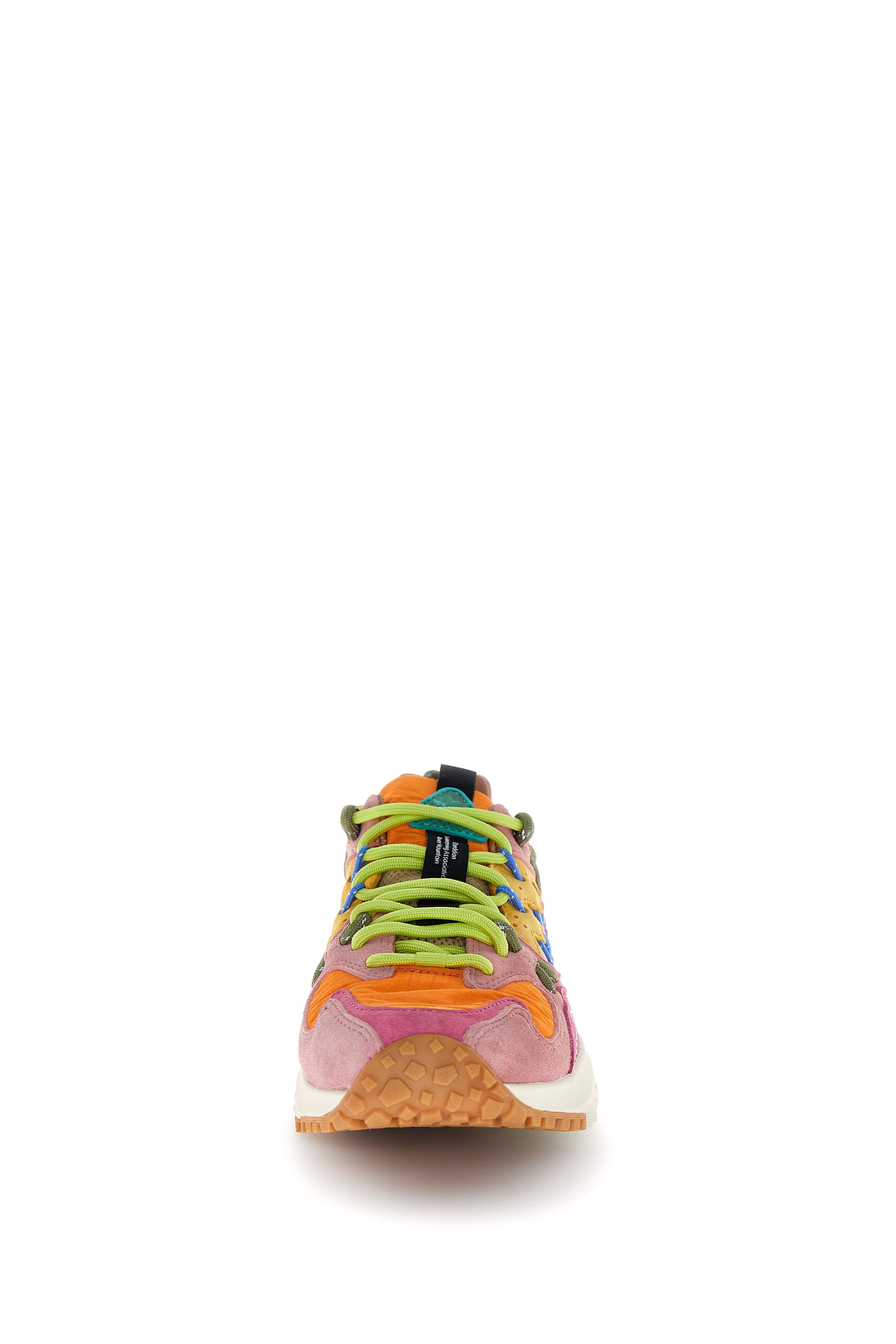Flower Mountain Sneaker Yamabushi Woman Suede/nylon Ripstop Fuchsia-orange Fuxia – dettaglio prodotto 6 – Master SKU FWM_2019510-05-1L11