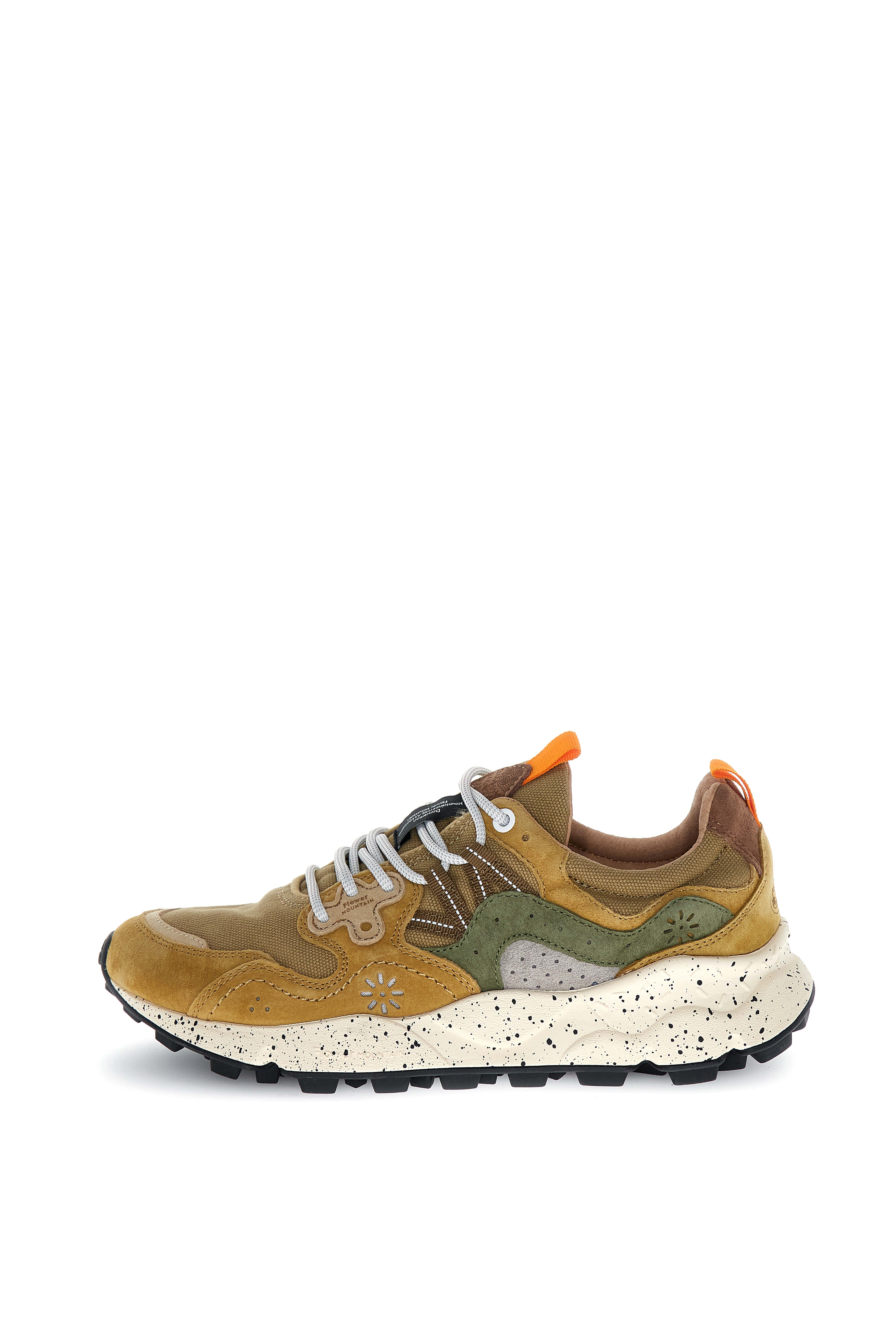 Flower Mountain Sneaker Yamano 3 Man Suede/canvas Kaki-military Kaki – dettaglio prodotto 4 – Master SKU FWM_2017816-38-1F85