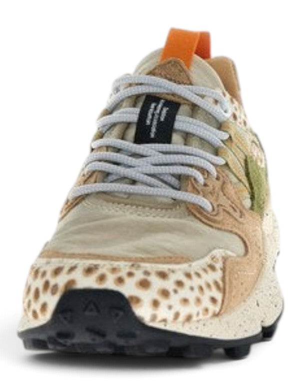 Flower Mountain Sneaker Yamano 3 Uni Cow Velour Beige-Cognac-Brown – dettaglio prodotto 6 – Master SKU FWM_2017818-70-2E51
