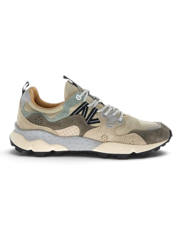 Flower Mountain Sneaker Yamano 3 Uni Cow Velour Sand-Beige-Taupe – dettaglio prodotto 2 – Master SKU FWM_2017818-70-1D52