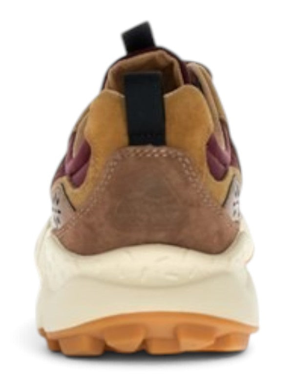 Flower Mountain Sneaker Yamano 3 Uni Suede/Nylon/Laminated Goat Skin Oak-Bordeaux-Bronze – dettaglio prodotto 4 – Master SKU FWM_2017818-82-2D43