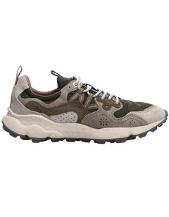 Flower Mountain Sneaker Yamano 3 Uni Suede/nylon Off White-military-green Bianco. – vista principale – Master SKU FWM_2017393-01-1N48
