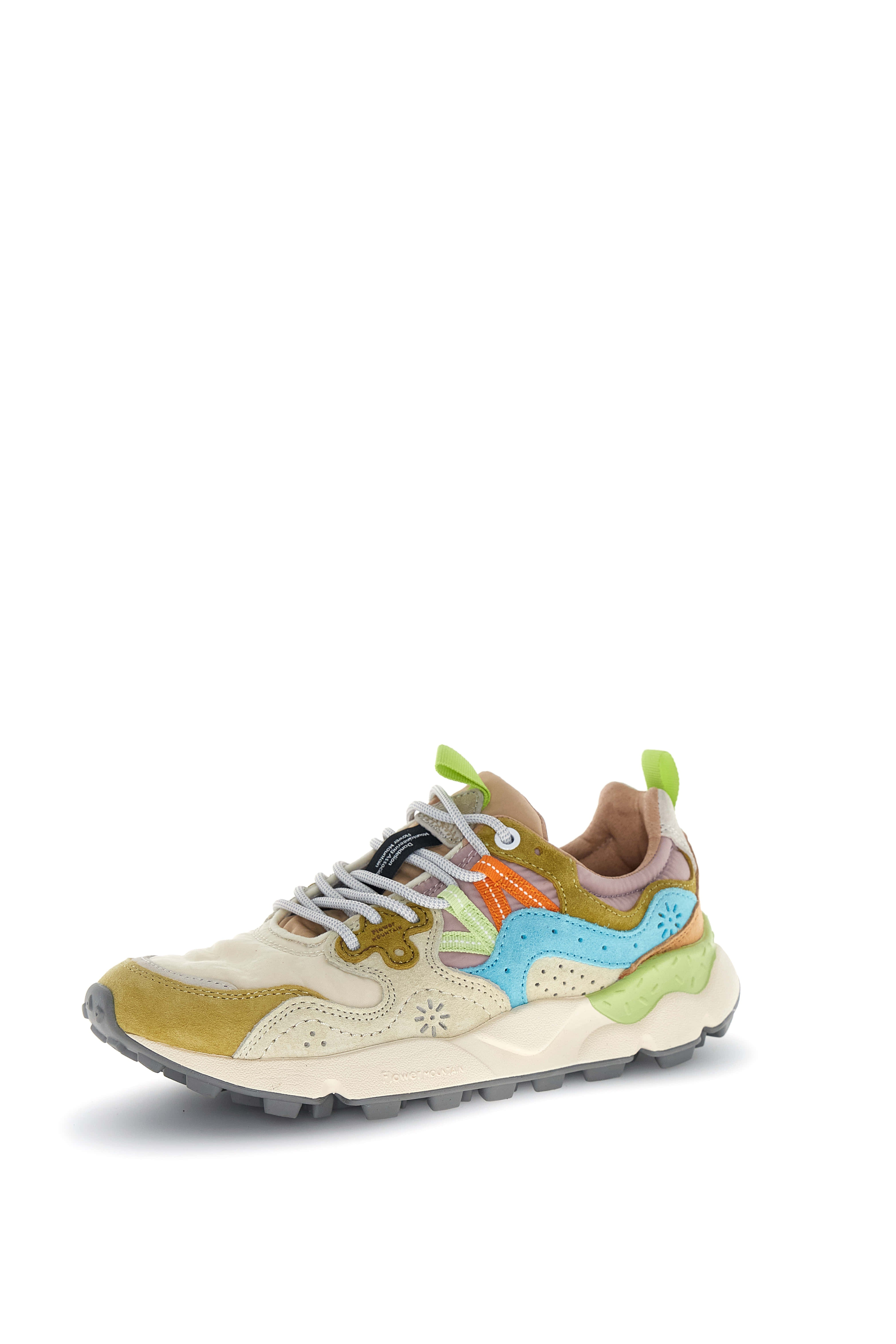 Flower Mountain Sneaker Yamano 3 Woman Suede/nylon Cream-milk-light Blue Beige – dettaglio prodotto 2 – Master SKU FWM_2017817-01-1E94