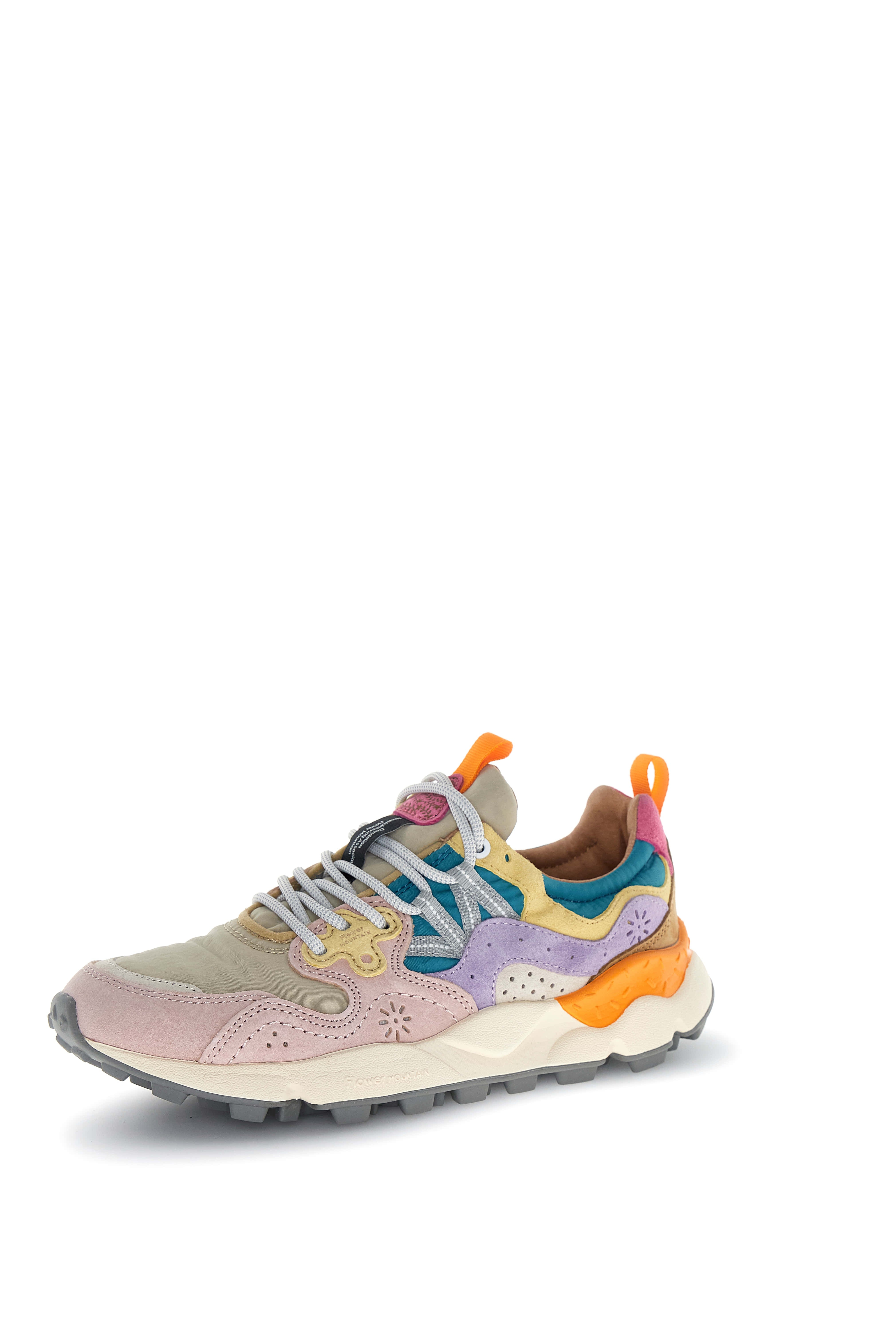 Flower Mountain Sneaker Yamano 3 Woman Suede/nylon Light Pink-lilac-petrol Rosa – dettaglio prodotto 2 – Master SKU FWM_2017817-01-3M51