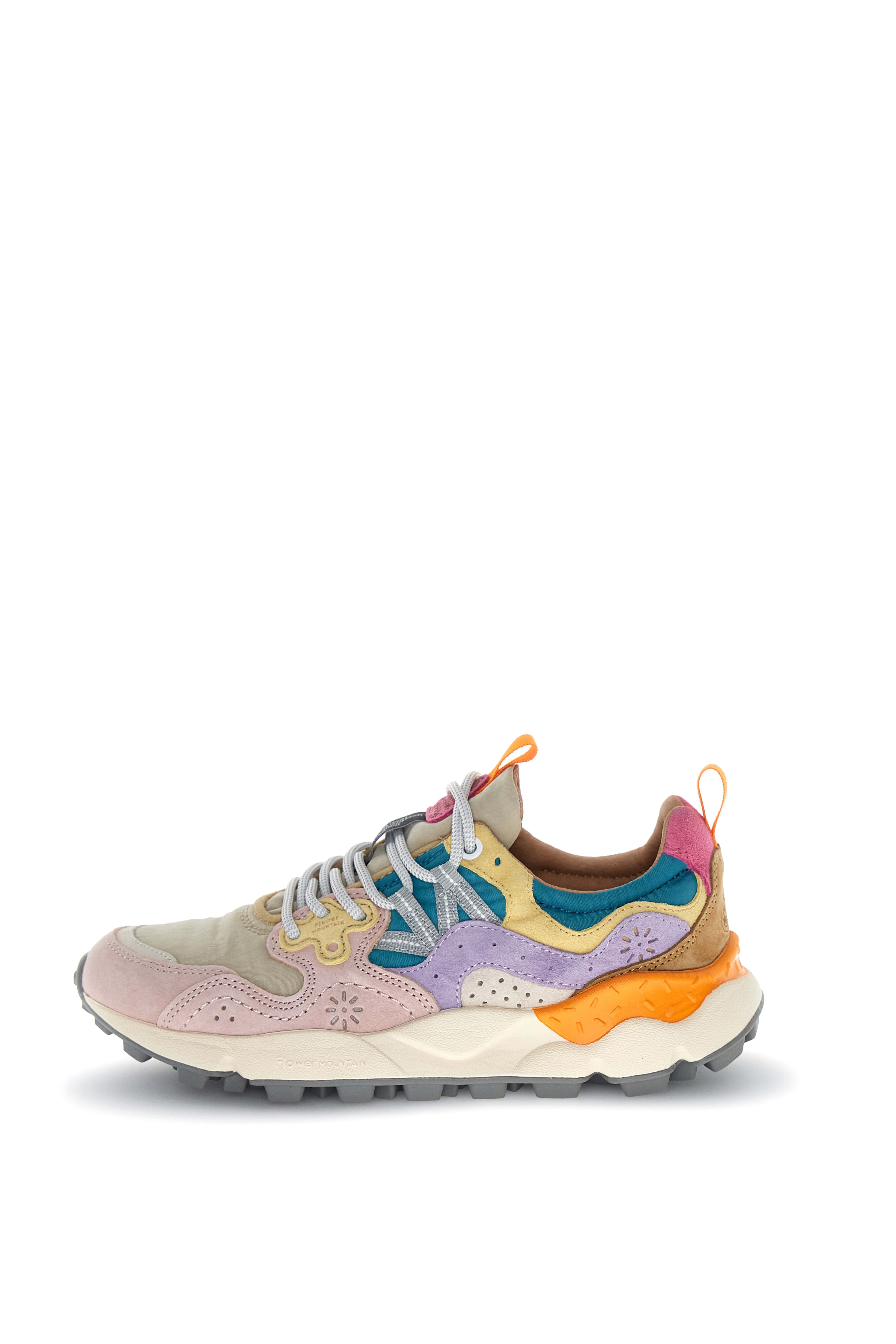 Flower Mountain Sneaker Yamano 3 Woman Suede/nylon Light Pink-lilac-petrol Rosa – dettaglio prodotto 4 – Master SKU FWM_2017817-01-3M51