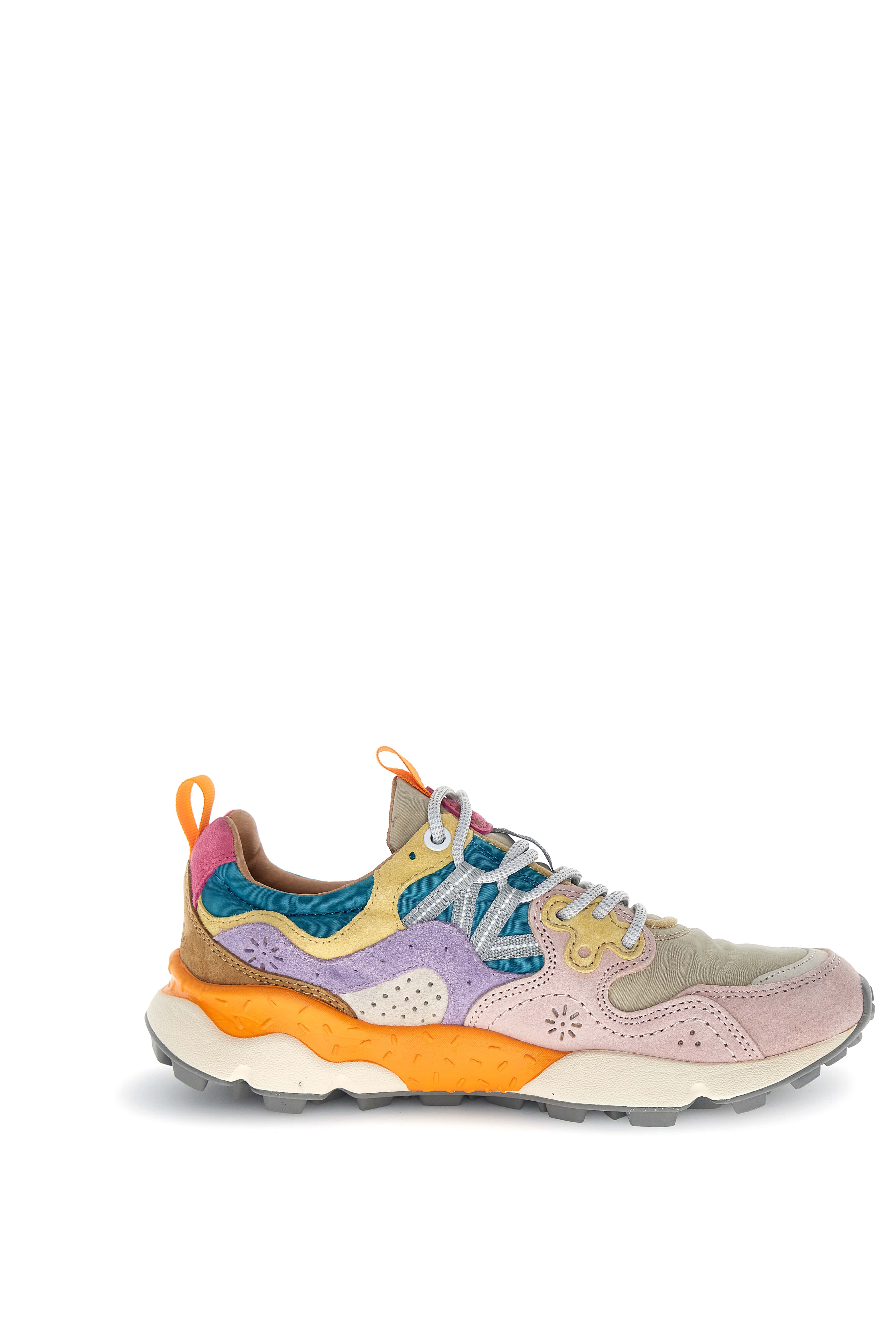 Flower Mountain Sneaker Yamano 3 Woman Suede/nylon Light Pink-lilac-petrol Rosa – dettaglio prodotto 5 – Master SKU FWM_2017817-01-3M51