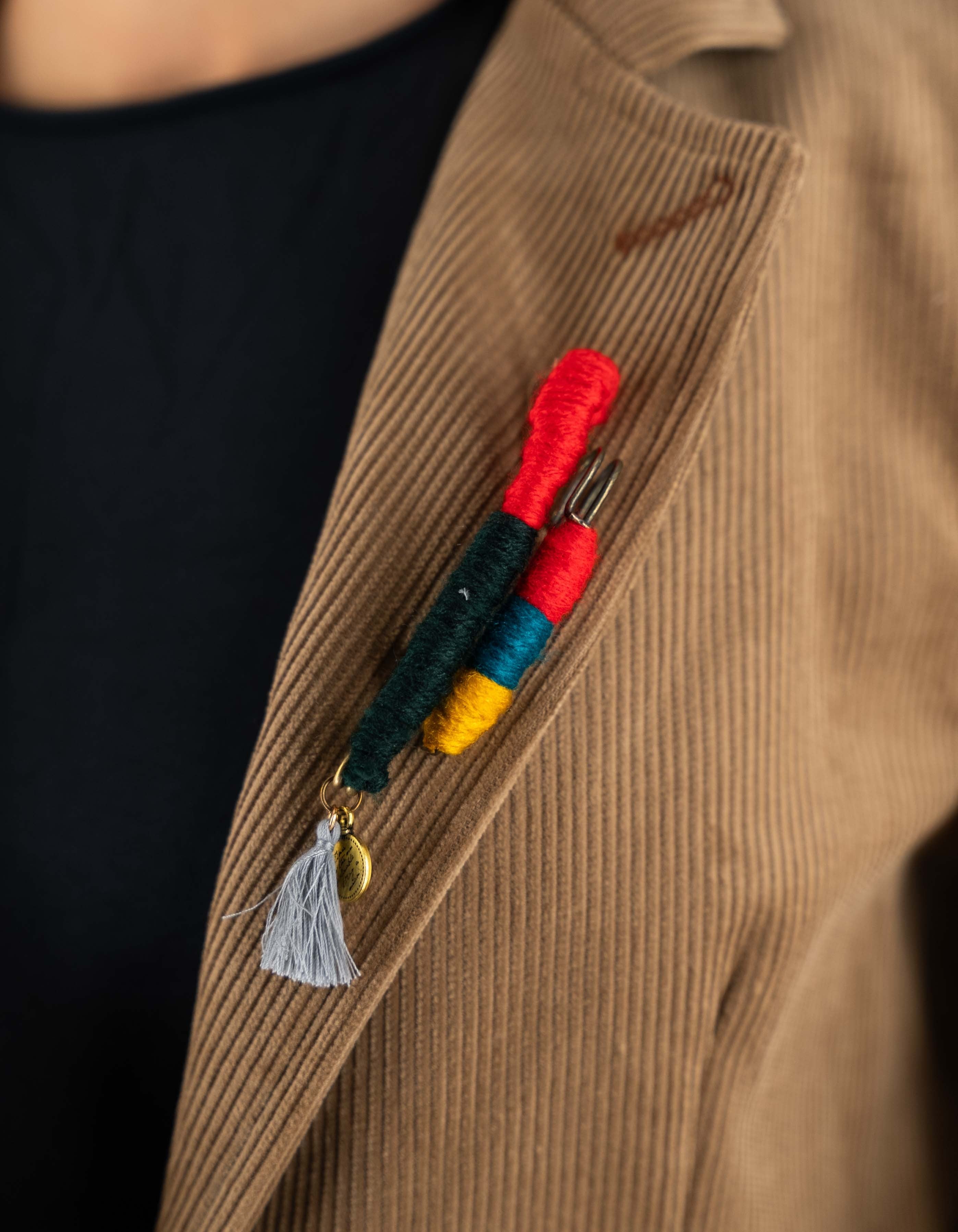 Front Street Corduroy Croped Blazer Cognac – dettaglio prodotto 2 – Master SKU FST_35595_COGNAC