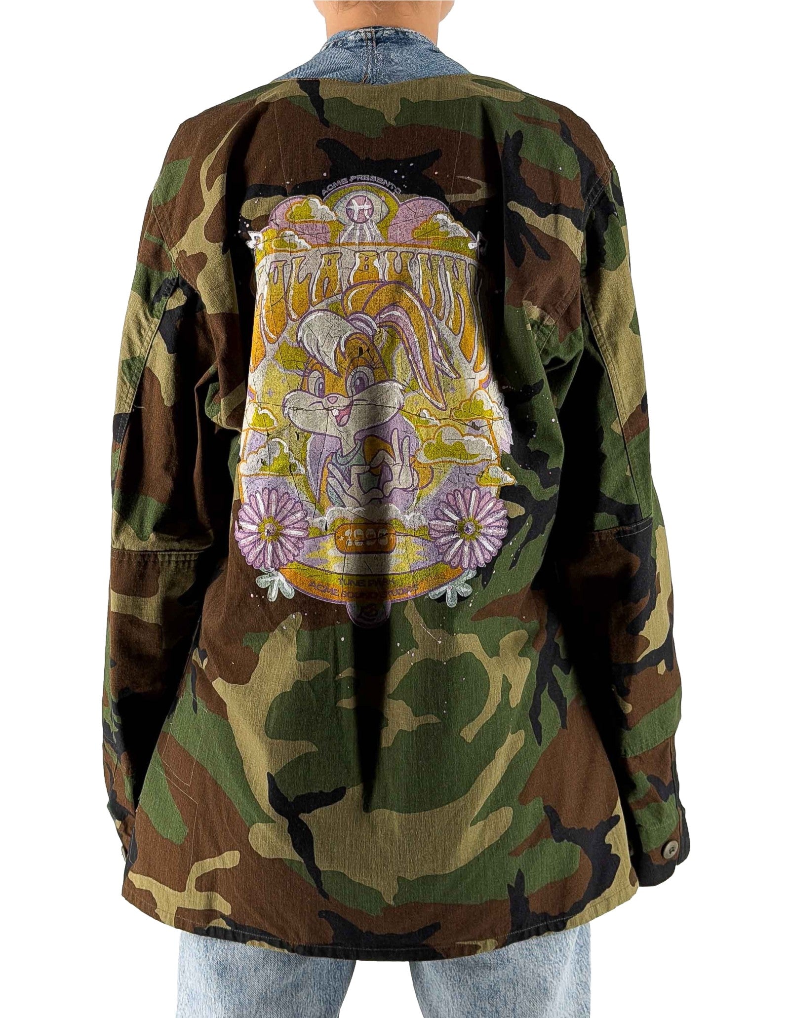 Front Street Reworked Jacket X Looney Tunes Verde – dettaglio prodotto 4 – Master SKU FST_37204_VERDE