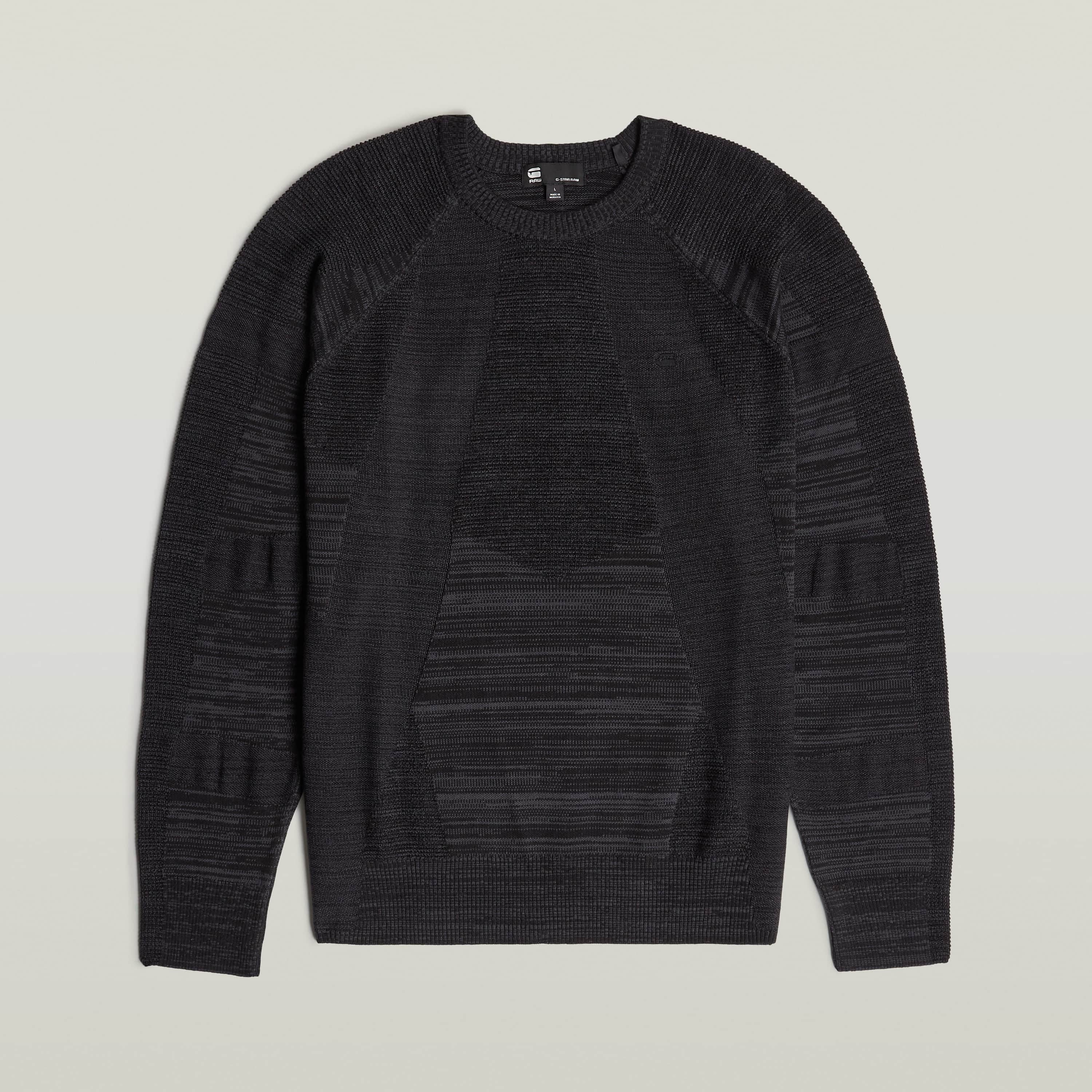 G-Star 3d Biker R Knit Dk Black/asfalt – dettaglio prodotto 5 – Master SKU GST_D26777-C259_7242