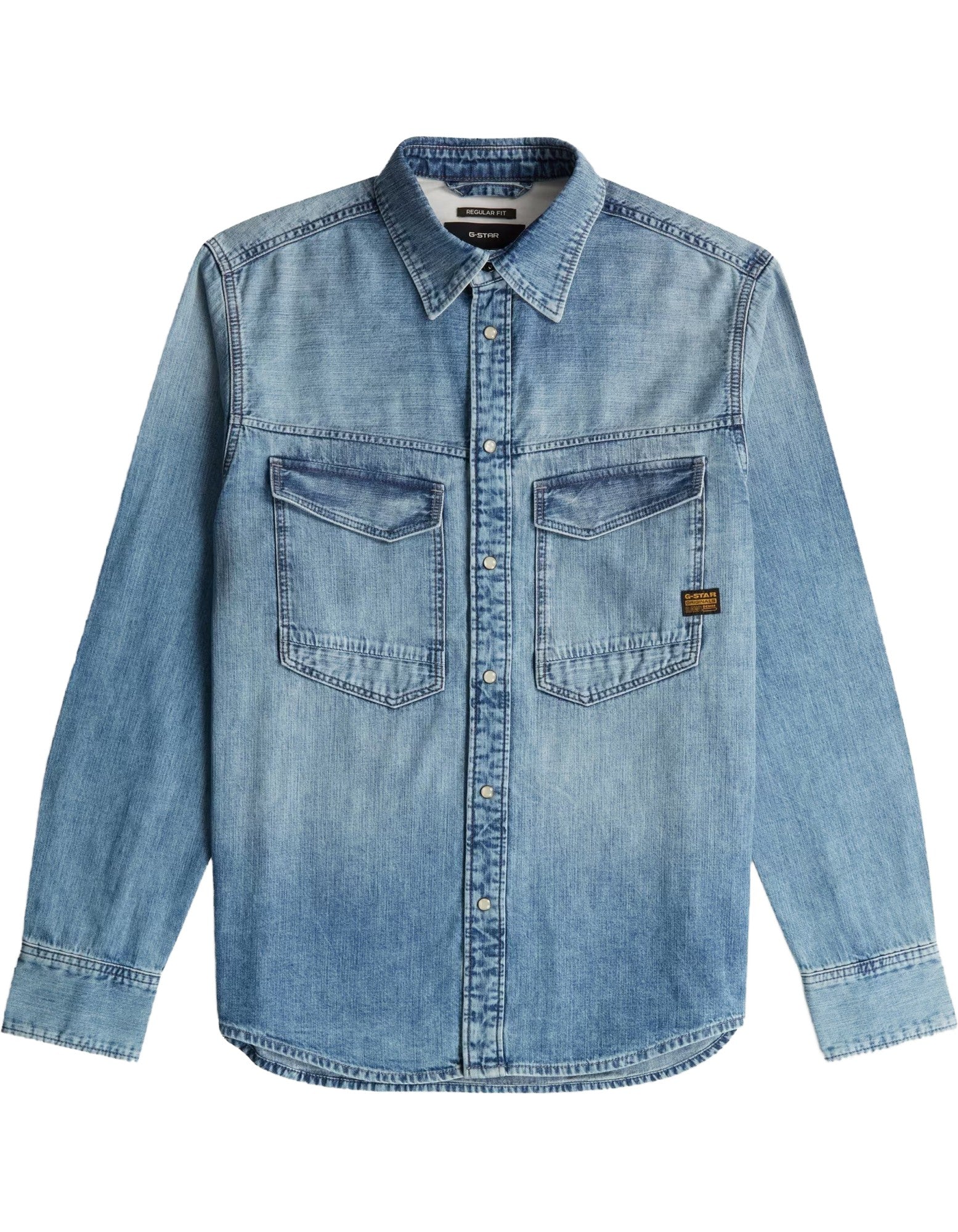 G-Star Camicia Dakota Regular Fit Faded Blue Kyanite – dettaglio prodotto 4 – Master SKU GST_D23006-D252_H954