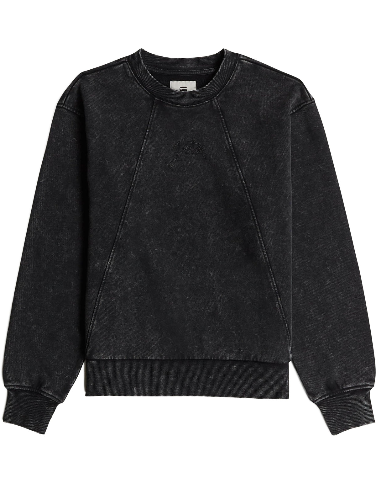 G-Star Felpa Washed A Line Script Sw Wmn Dk Black Smokey Gd – dettaglio prodotto 3 – Master SKU GST_D27173-D969_H590