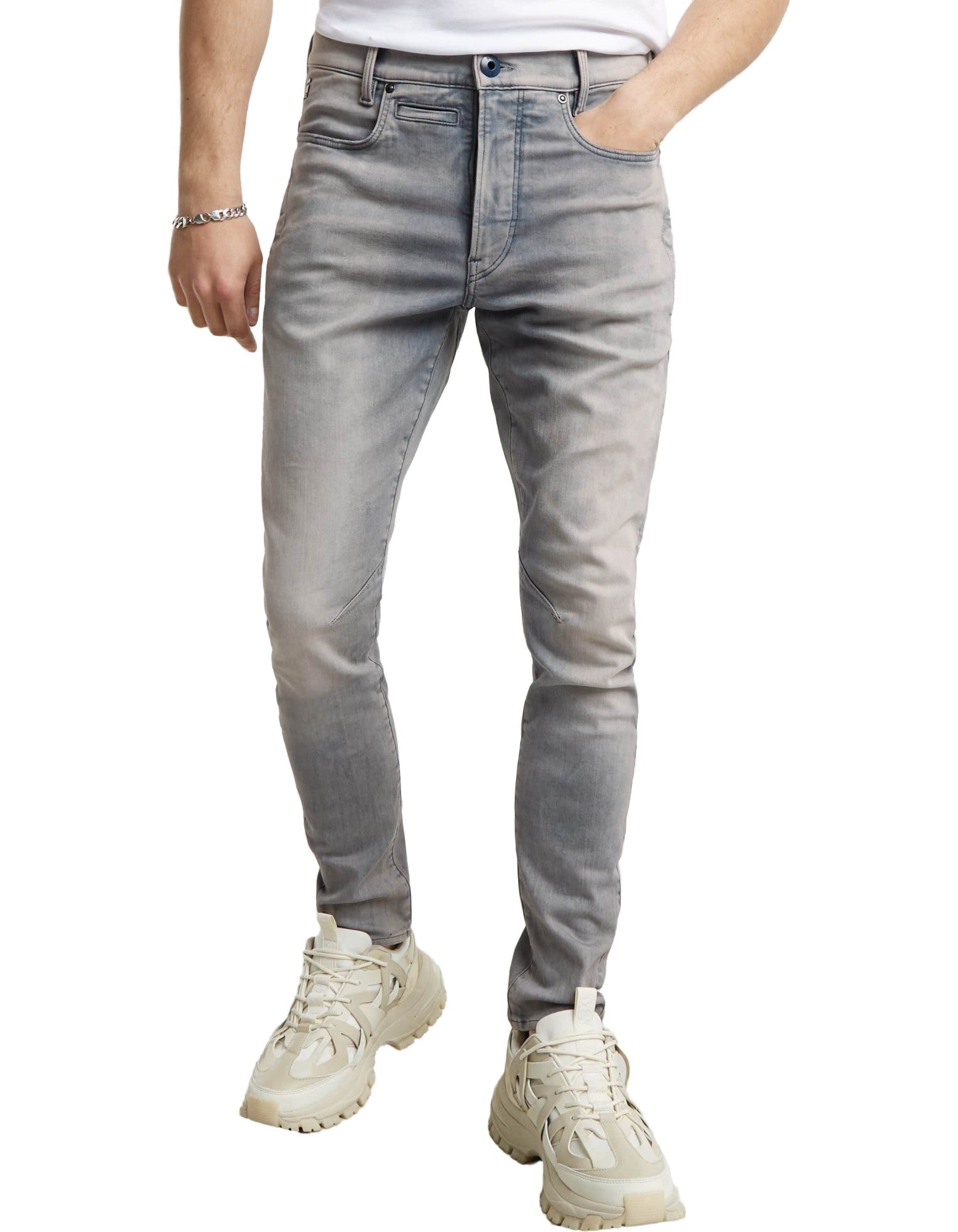 G-Star Jeans D-staq 3d Slim Antic Faded Radium – vista principale – Master SKU GST_D05385-9882_C587