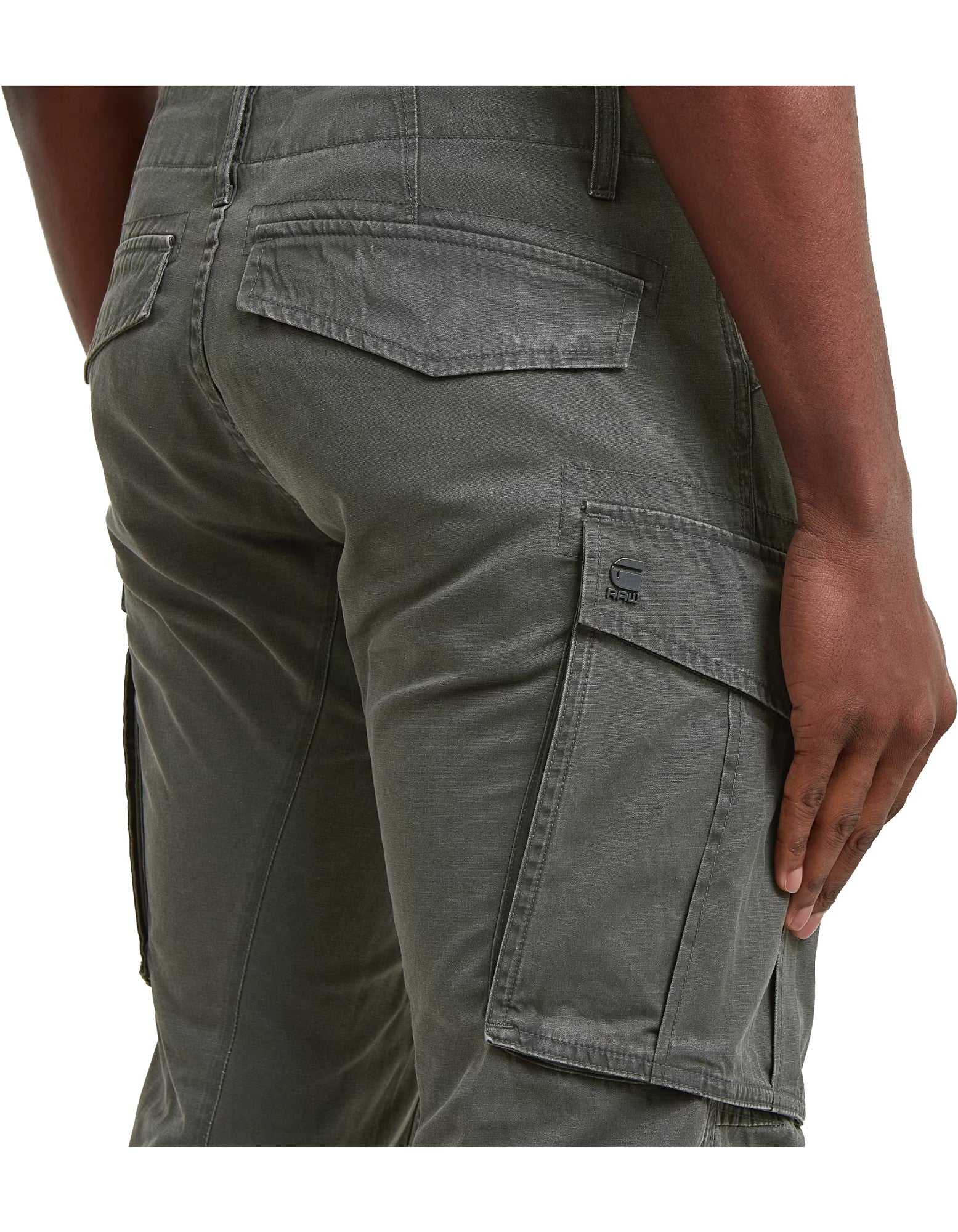 G-Star Pantaloni Rovic Zip 3d Regular Tapered Asfalt/elephant Skin – dettaglio prodotto 2 – Master SKU GST_D02190-E351_H982