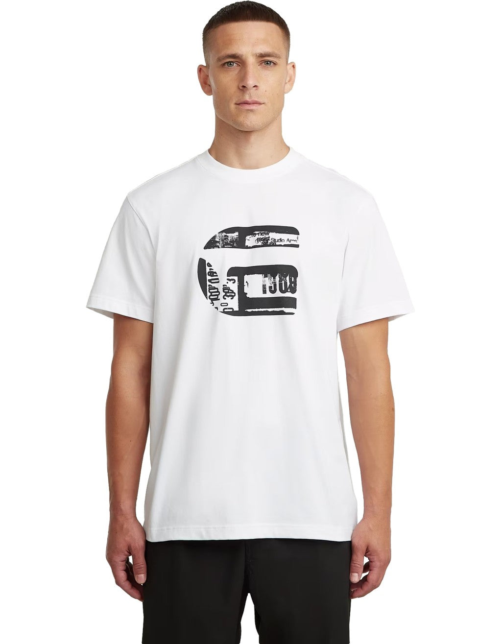 G-Star T-shirt G Icon Gr R T White – vista principale – Master SKU GST_D28823-E385_110
