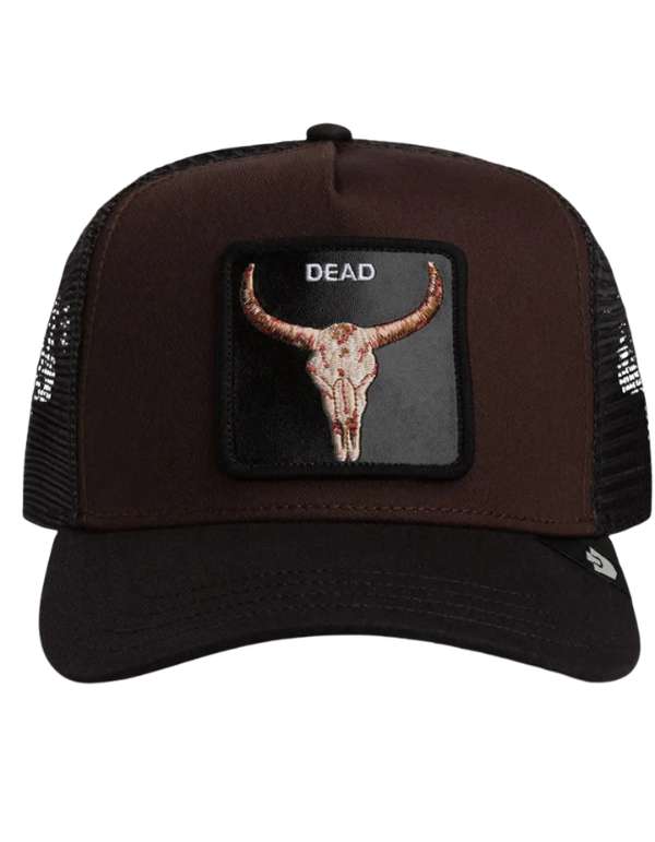 Goorin Bros. Cappellino Uomo Dead Skull Trucker Ground / Void – vista principale – Master SKU GOB_101-2995-GRO_ONE