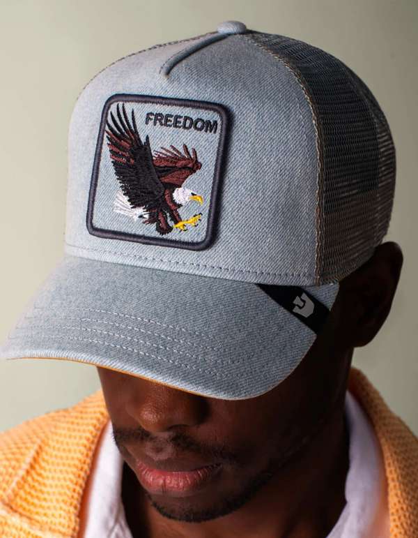 Goorin Bros. Cappellino Uomo Denim Eagle Light Denim – dettaglio prodotto 4 – Master SKU GOB_101-2956-DEN_ONE