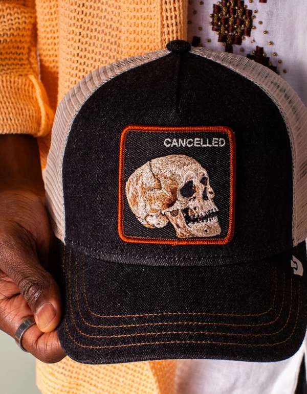Goorin Bros. Cappellino Uomo Denim Skull Dark Denim – dettaglio prodotto 3 – Master SKU GOB_101-2959-DEN_ONE