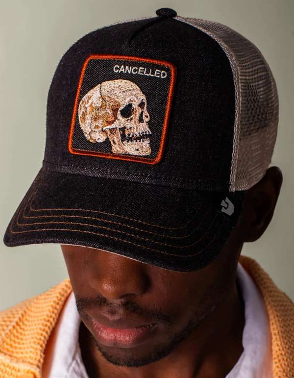 Goorin Bros. Cappellino Uomo Denim Skull Dark Denim – dettaglio prodotto 4 – Master SKU GOB_101-2959-DEN_ONE