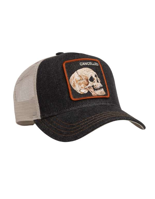 Goorin Bros. Cappellino Uomo Denim Skull Dark Denim – dettaglio prodotto 6 – Master SKU GOB_101-2959-DEN_ONE