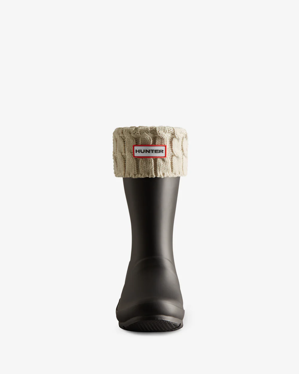Hunter 6 Stitch Cable Short Boot Sock Hunter White – dettaglio prodotto 2 – Master SKU HUN_HXRU0050251_HUNTER_WHITE
