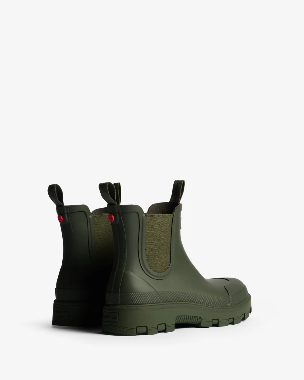 Hunter Unisex Elements Elastic Chelsea Boot Dark Olive – dettaglio prodotto 4 – Master SKU HUN_HFRU0005252_DARK_OLIVE