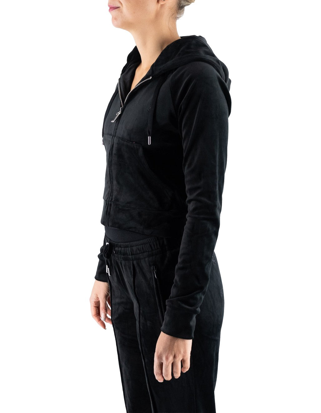 Juicy Couture Felpa Full Zip Madison Outline Nera – dettaglio prodotto 6 – Master SKU JUI_VIJH70698WPFJ00