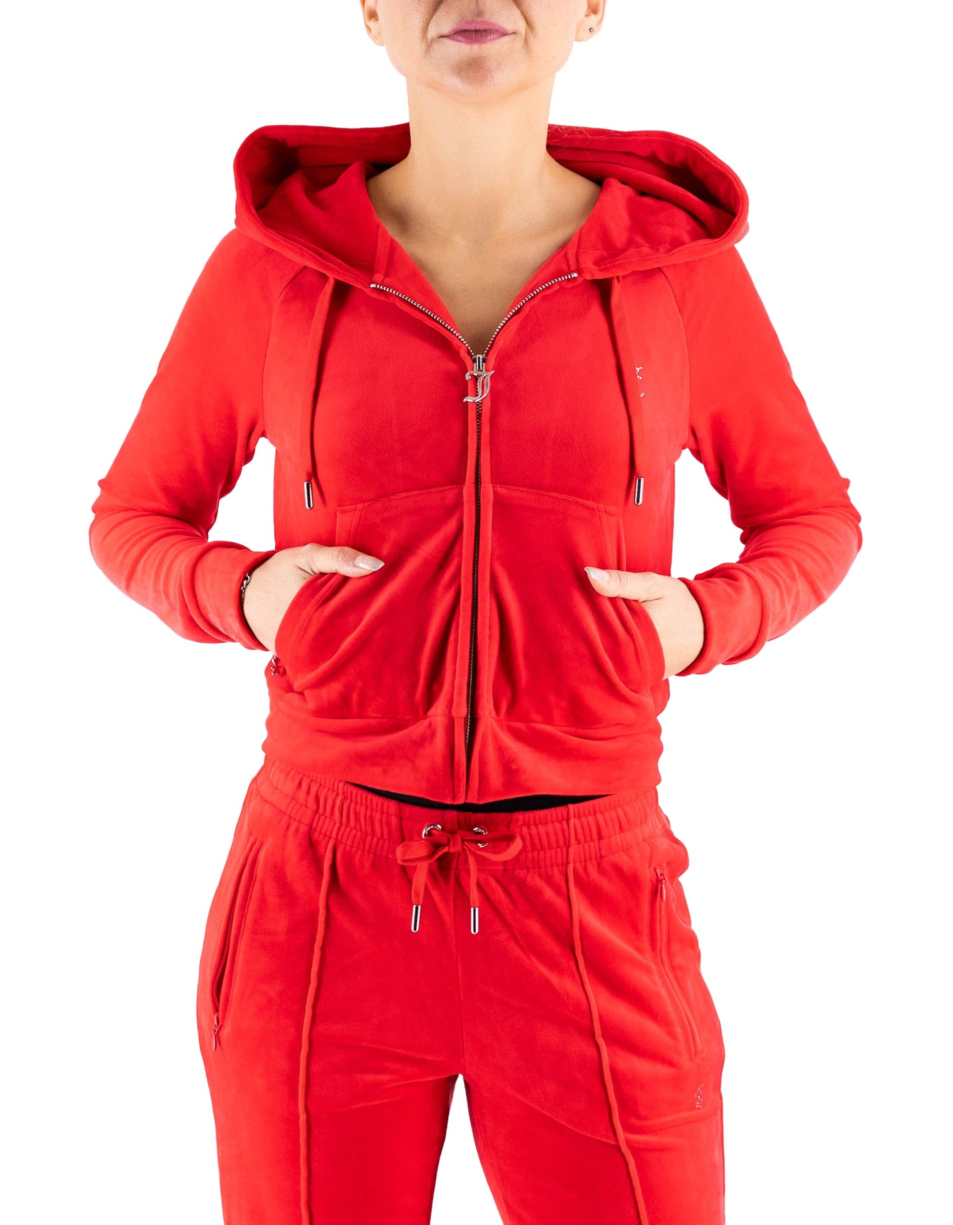 Juicy Couture Felpa Full Zip Madison Outline Rossa – dettaglio prodotto 2 – Master SKU JUI_VIJH70698WPFTD2