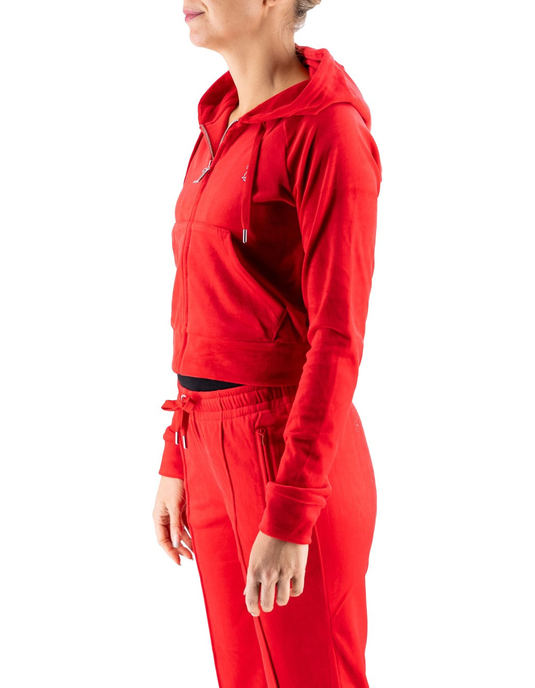 Juicy Couture Felpa Full Zip Madison Outline Rossa – dettaglio prodotto 4 – Master SKU JUI_VIJH70698WPFTD2