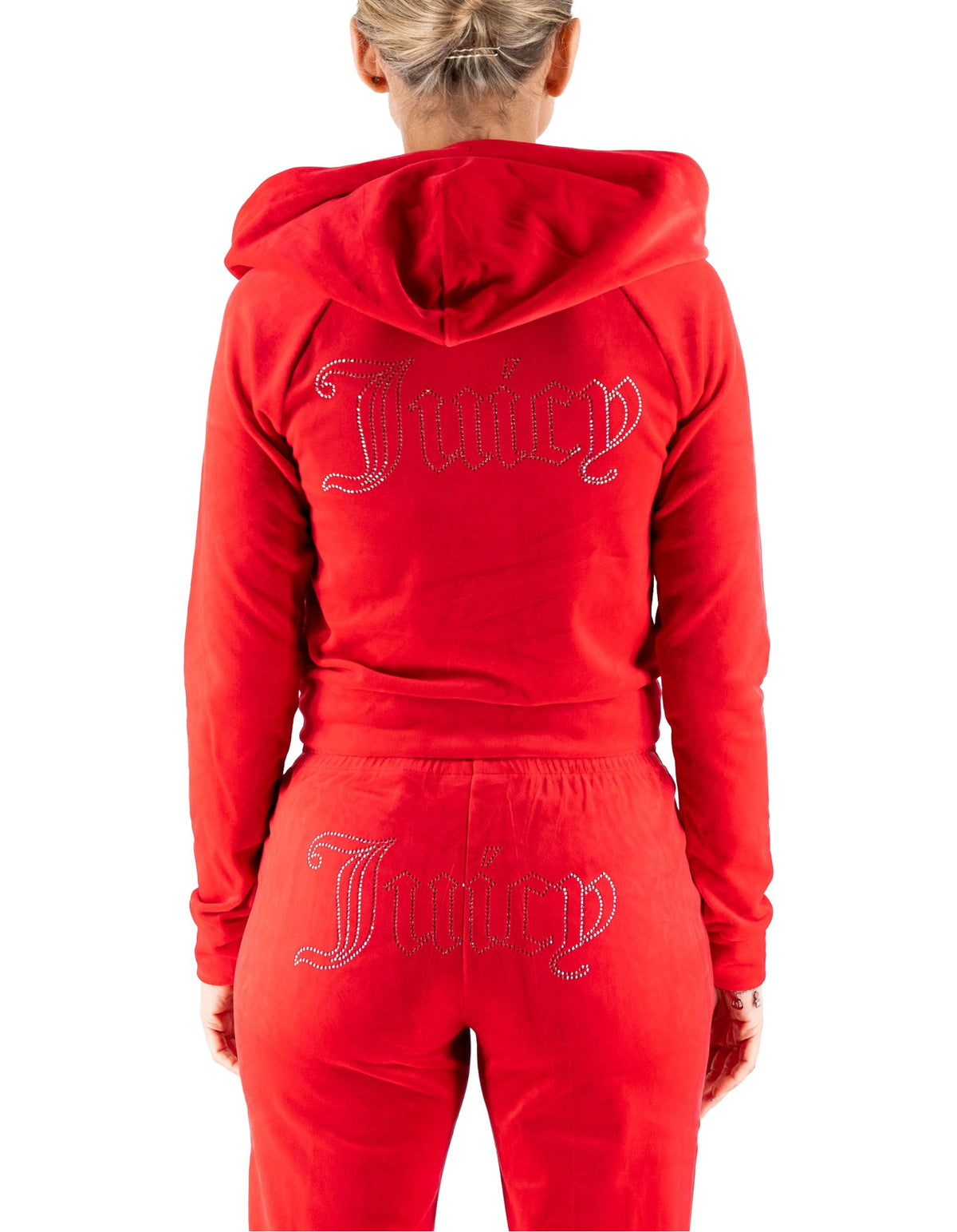 Juicy Couture Felpa Full Zip Madison Outline Rossa – dettaglio prodotto 6 – Master SKU JUI_VIJH70698WPFTD2