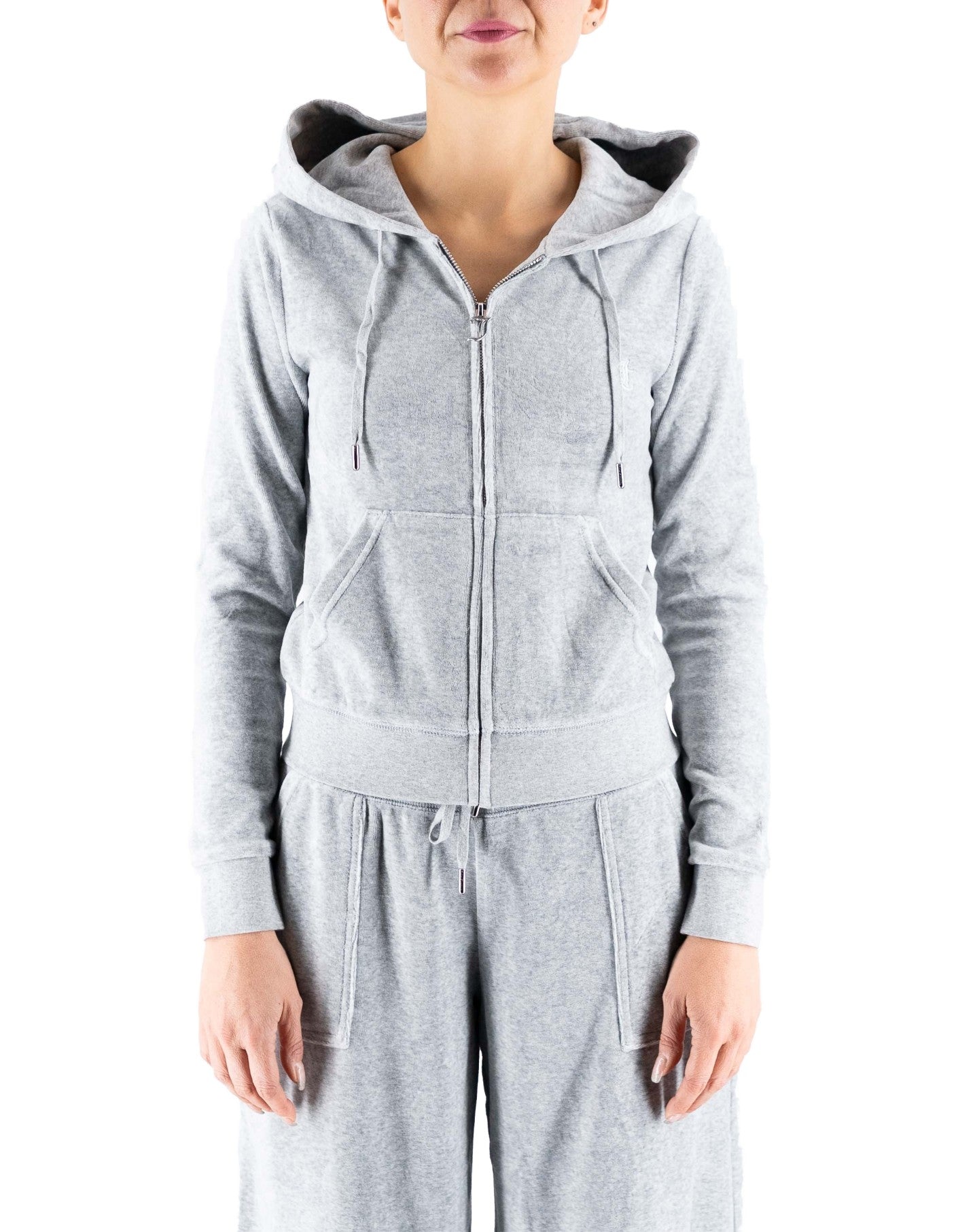 Juicy Couture Felpa Full Zip Modello Robertson Grigia – dettaglio prodotto 3 – Master SKU JUI_VEJB70001WJZJ32
