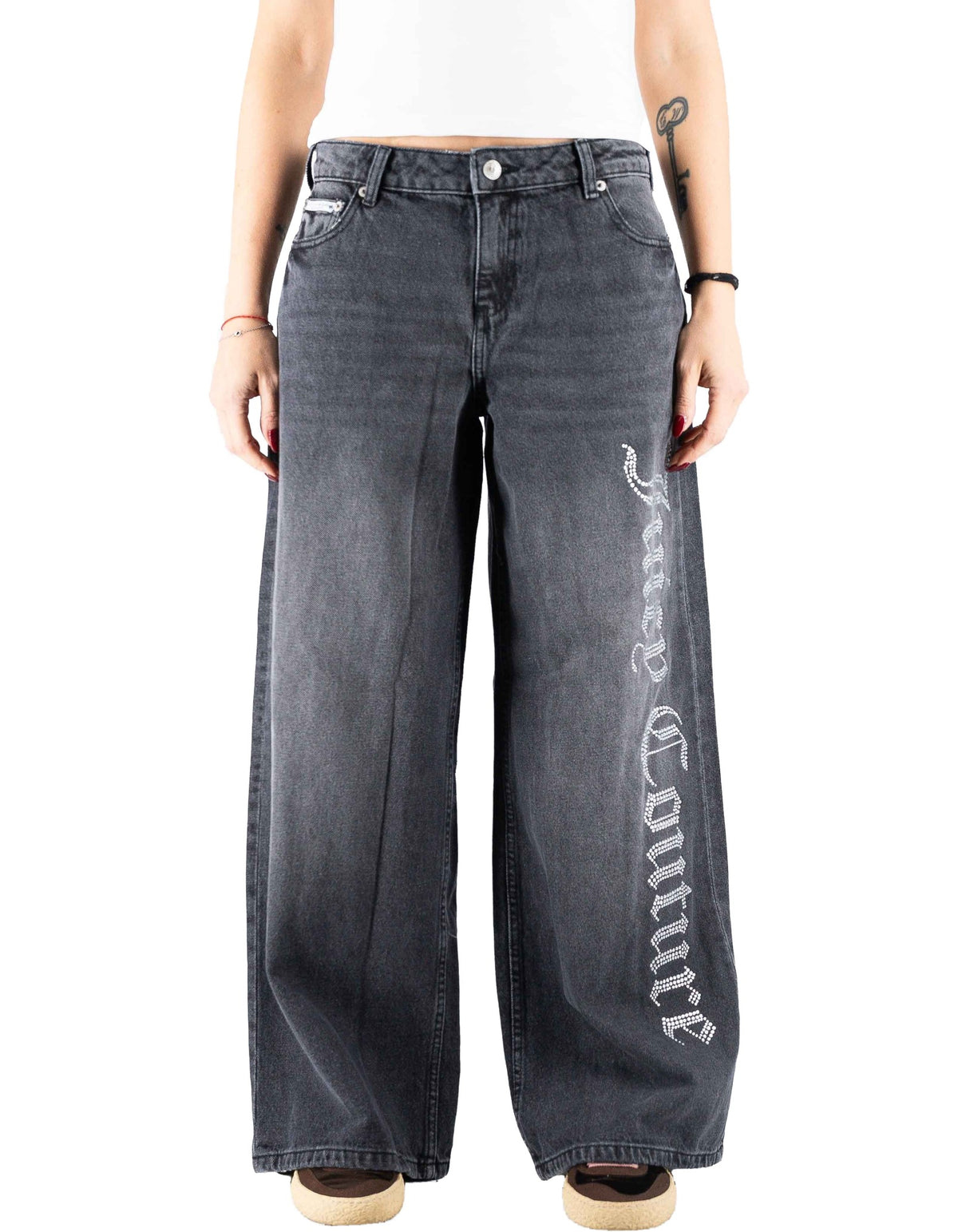 Juicy Couture Jeans Diamante Wide Leg – dettaglio prodotto 4 – Master SKU JUI_VIJD70781WCOWB3