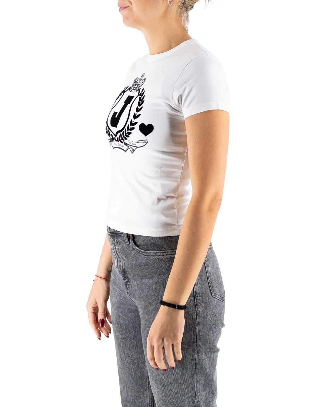 Juicy Couture Juicy Crest Ringer Tshirt Cotton – dettaglio prodotto 3 – Master SKU JUI_VIJP70695WJCJ10