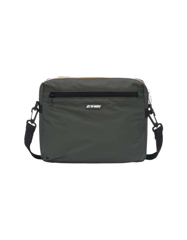 K-Way Borsello Moire Green Blackish – vista principale – Master SKU KWAY_K8125RW_WMR