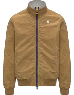 K-Way Giacca Arsene Cotton Double Brown Bistre - Beige Lt – vista principale – Master SKU KWAY_K8135PW_C03